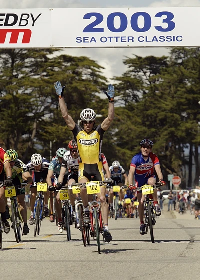 Fatboy at Sea Otter. I was away most of the race in various breaks, but it ended up a field sprint, which was a piece of cake that day.