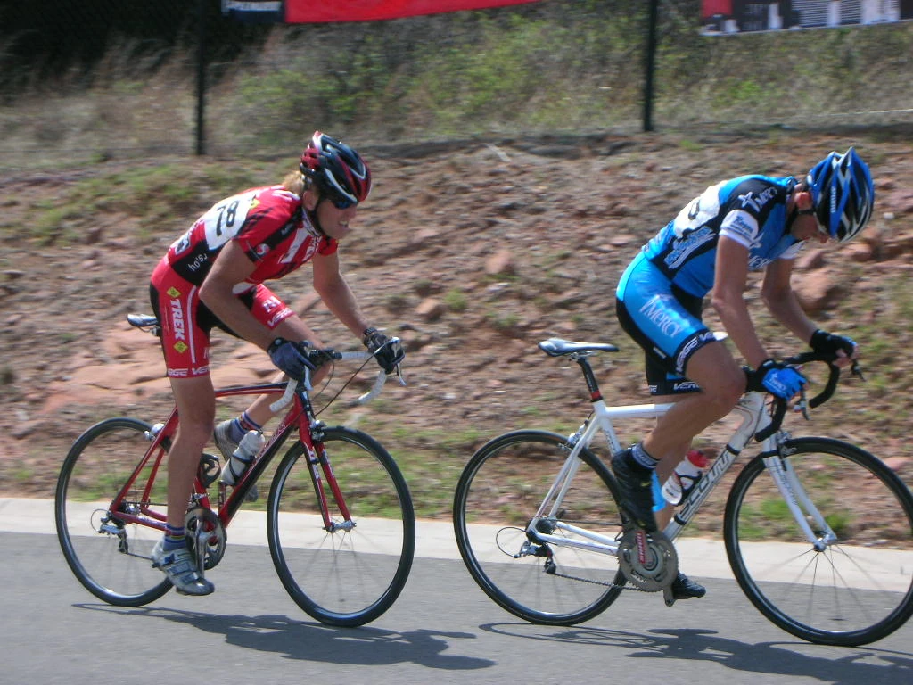 Adam and I climbing the hill.