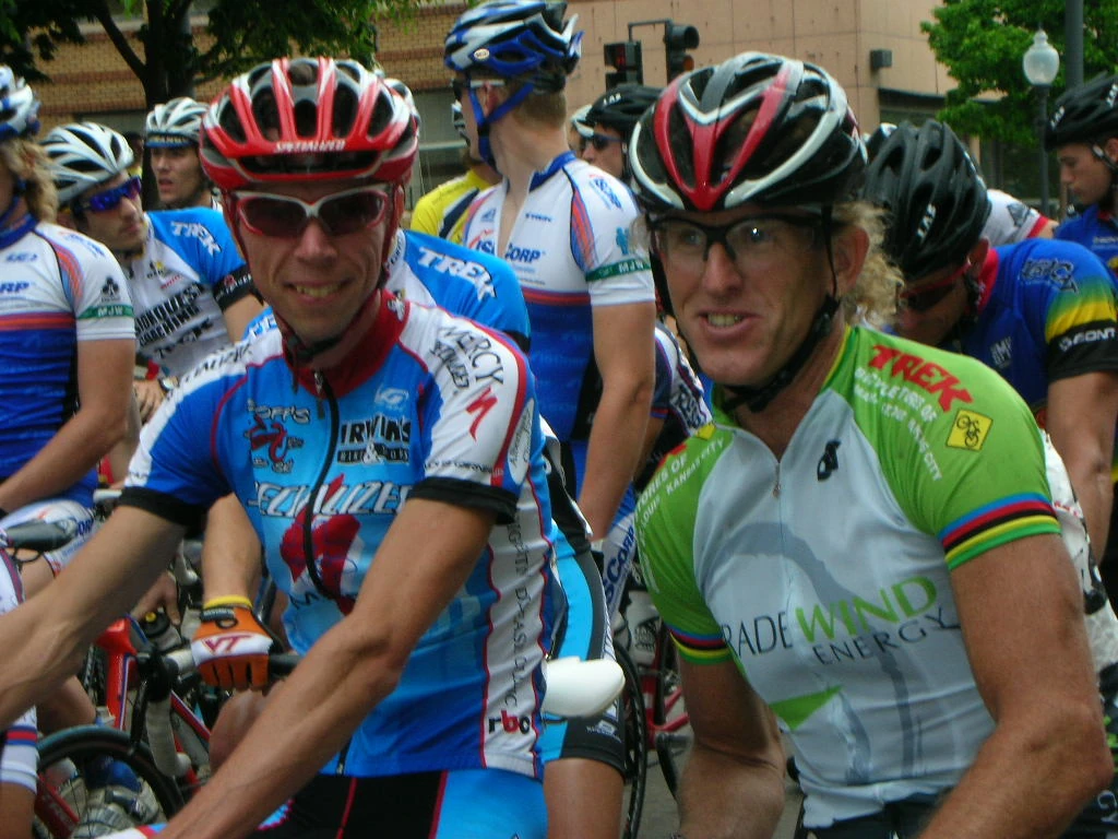 Our new kits. Me & Dewy. He had a good race finishing 4th