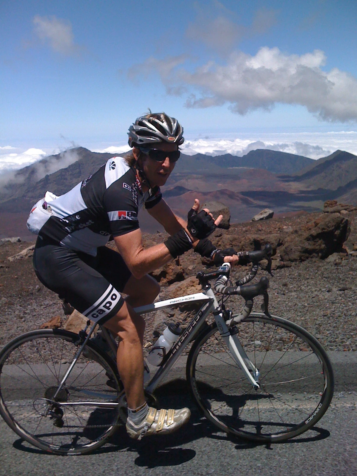 Andy Hampsten calls Donnie Arnoult the Mayor of Maui. I&rsquo;d say the King of Haleakala would be more appropriate.