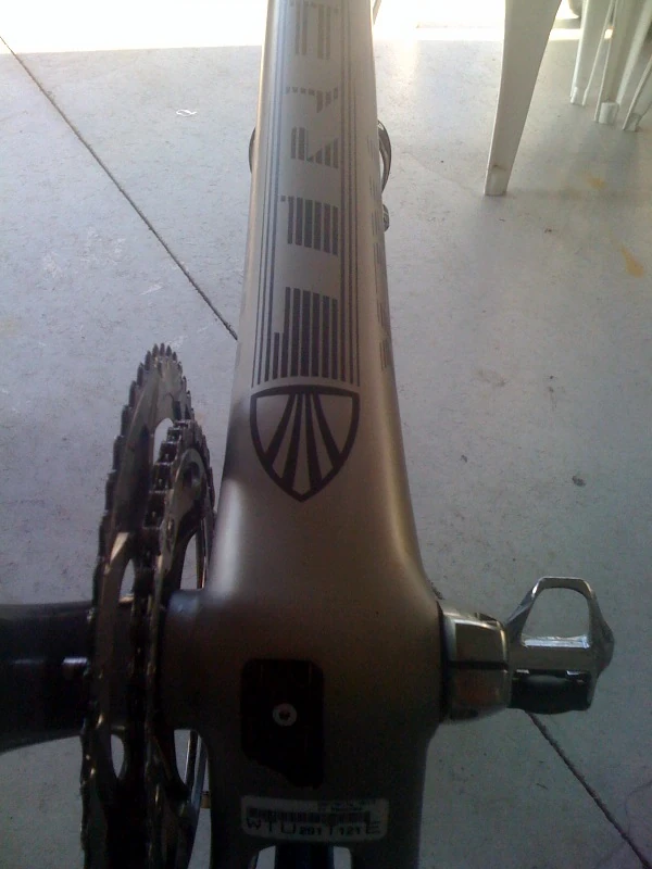 Alot of the stiffness is in the super wide bottom bracket shell.