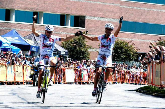 Here&rsquo;s a picture of Francisco and Oscar making a joke of the Tour of Utah back in 2009.