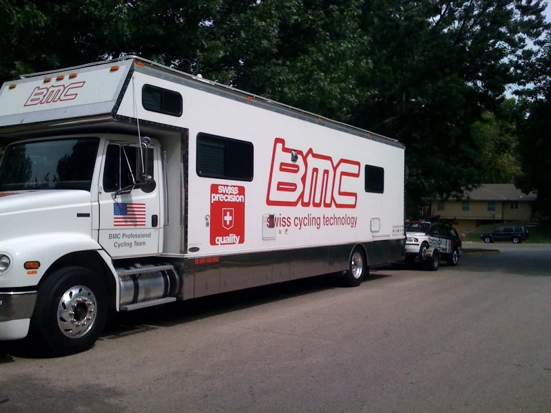 Like my neighbors didn&rsquo;t already wonder, the BMC guys stopped through to get Trudi&rsquo;s team car. 