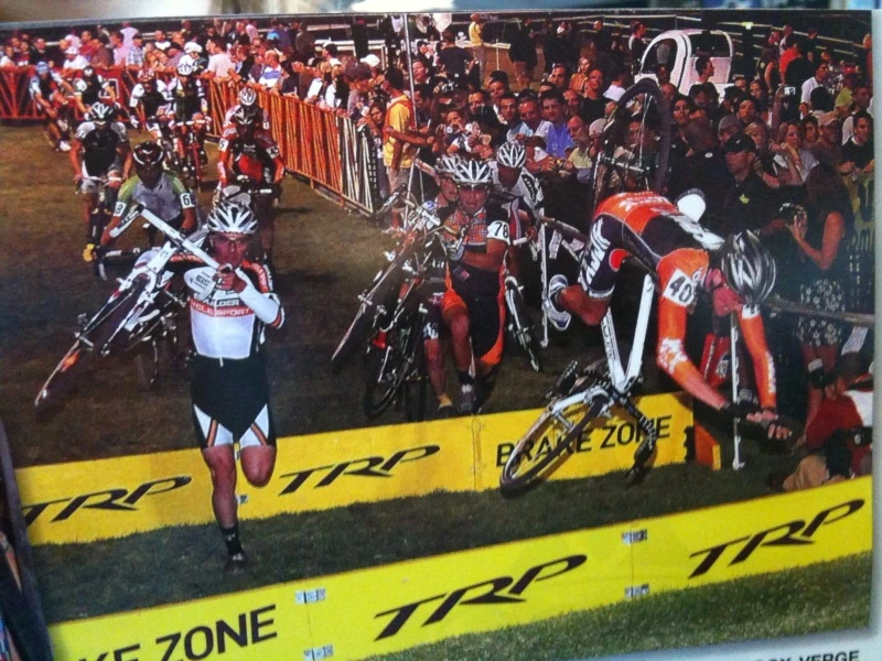 Ben thrilling the crowd.