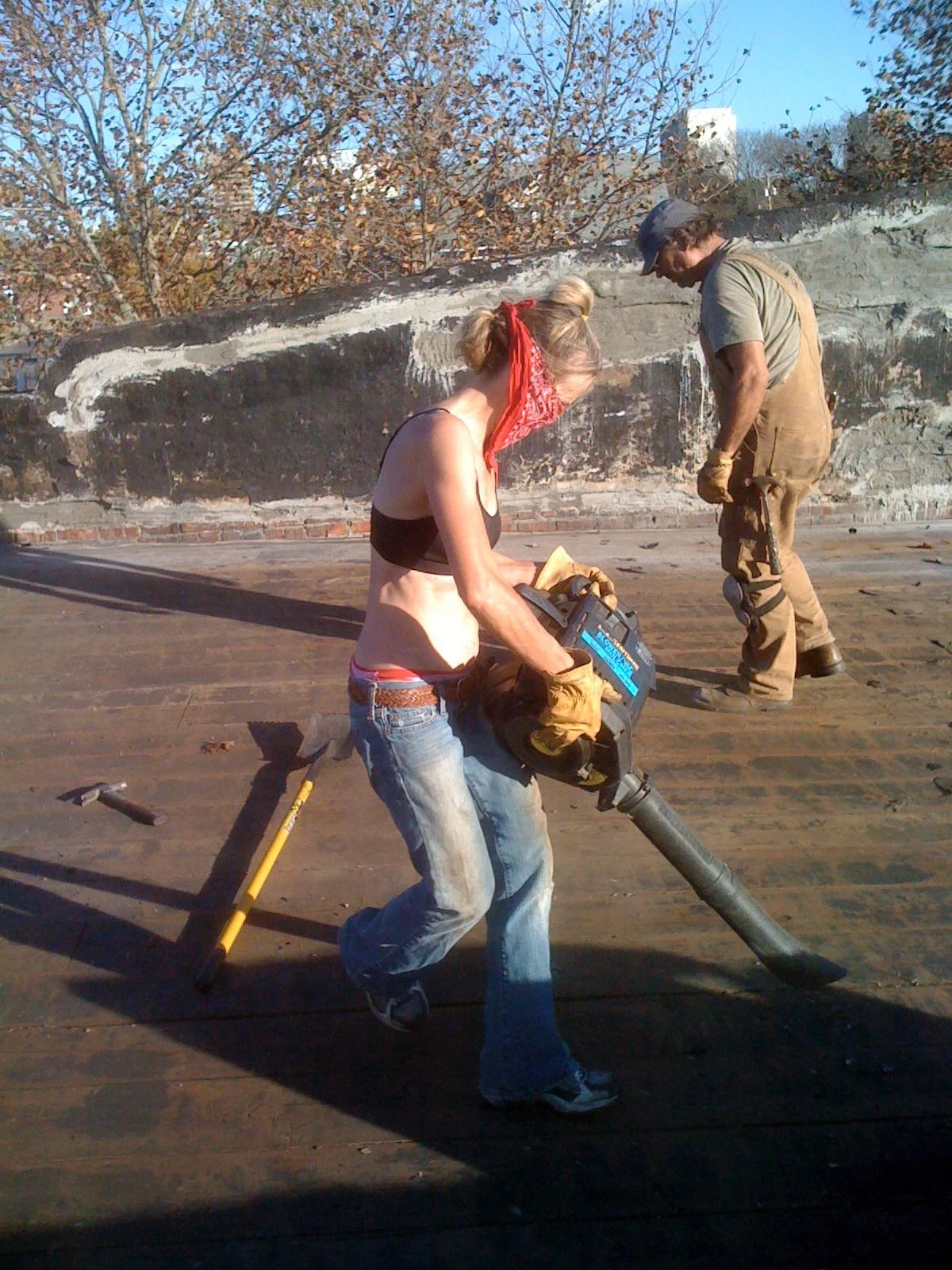 She was also working on the weekends.