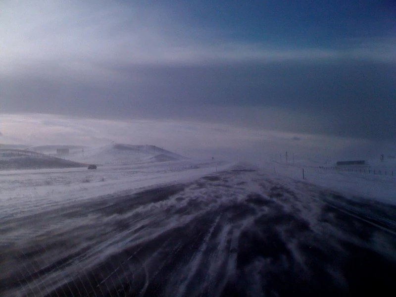 photo Pretty much the best road conditions I’ve seen in two days.