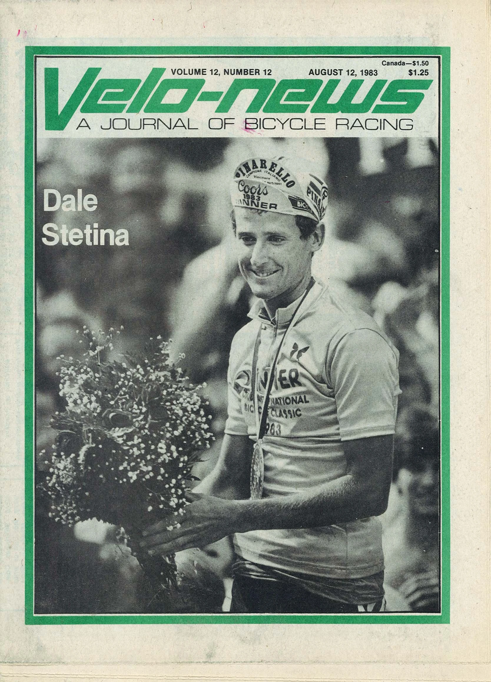 Dale on the cover of Velonews after winning the Coor&rsquo;s Classic in 1983.