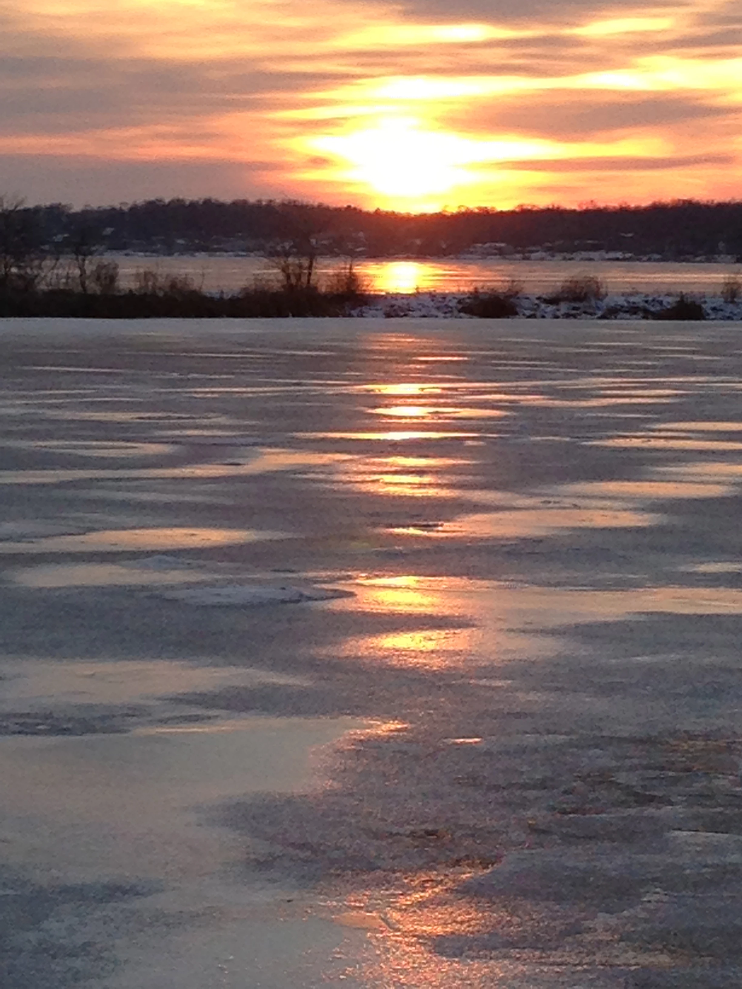 The sunset of Lake Delavan. Just one of the reasons I ride bikes.