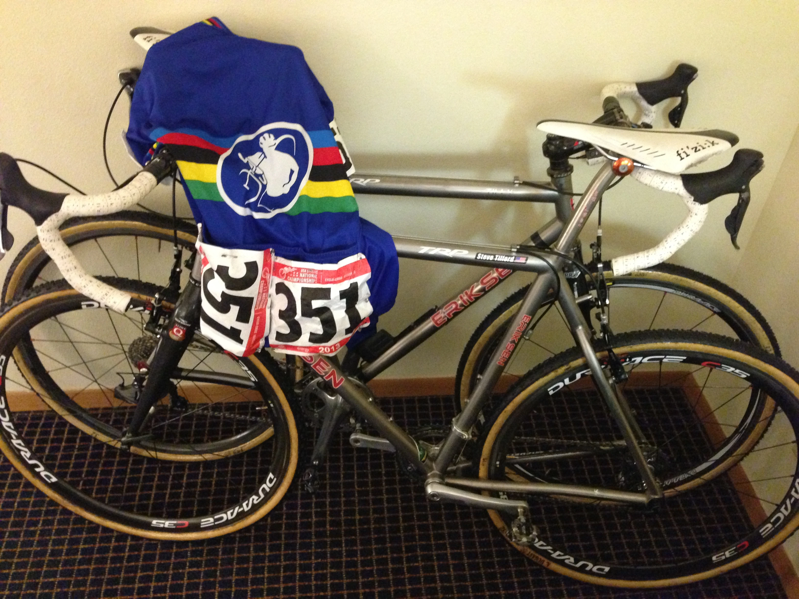 I guess I&rsquo;m supposed to wear my Worlds Jersey in the race tomorrow. I don&rsquo;t mind, since it is the only Master&rsquo;s race I&rsquo;ll be doing this year.