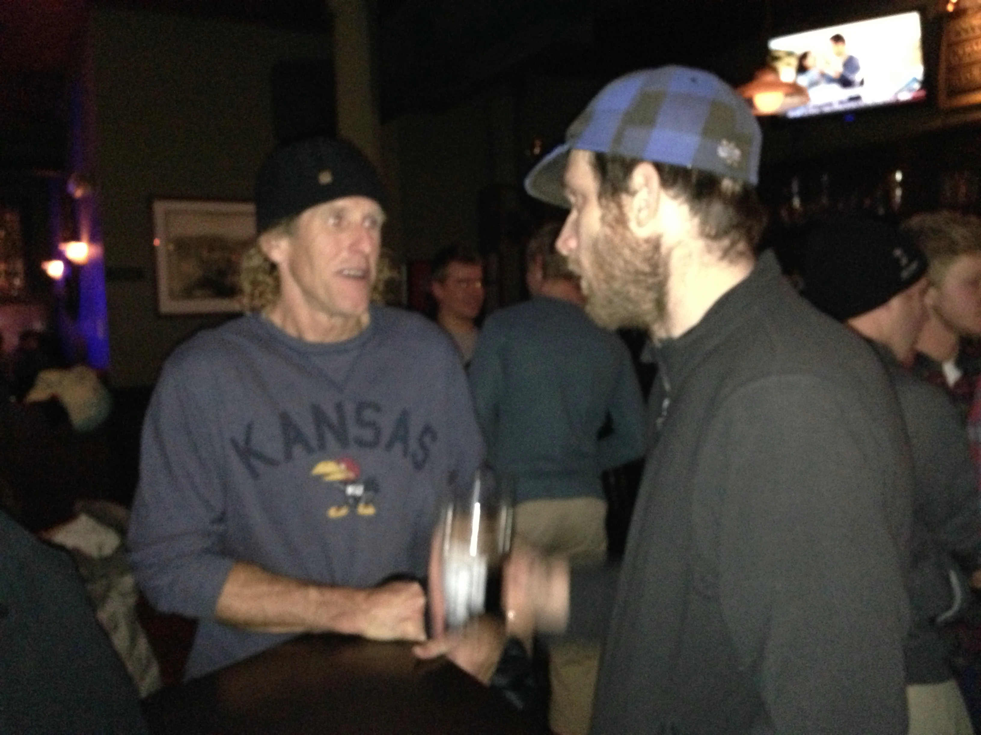 Talking to Eric at the post Cross Natz party.