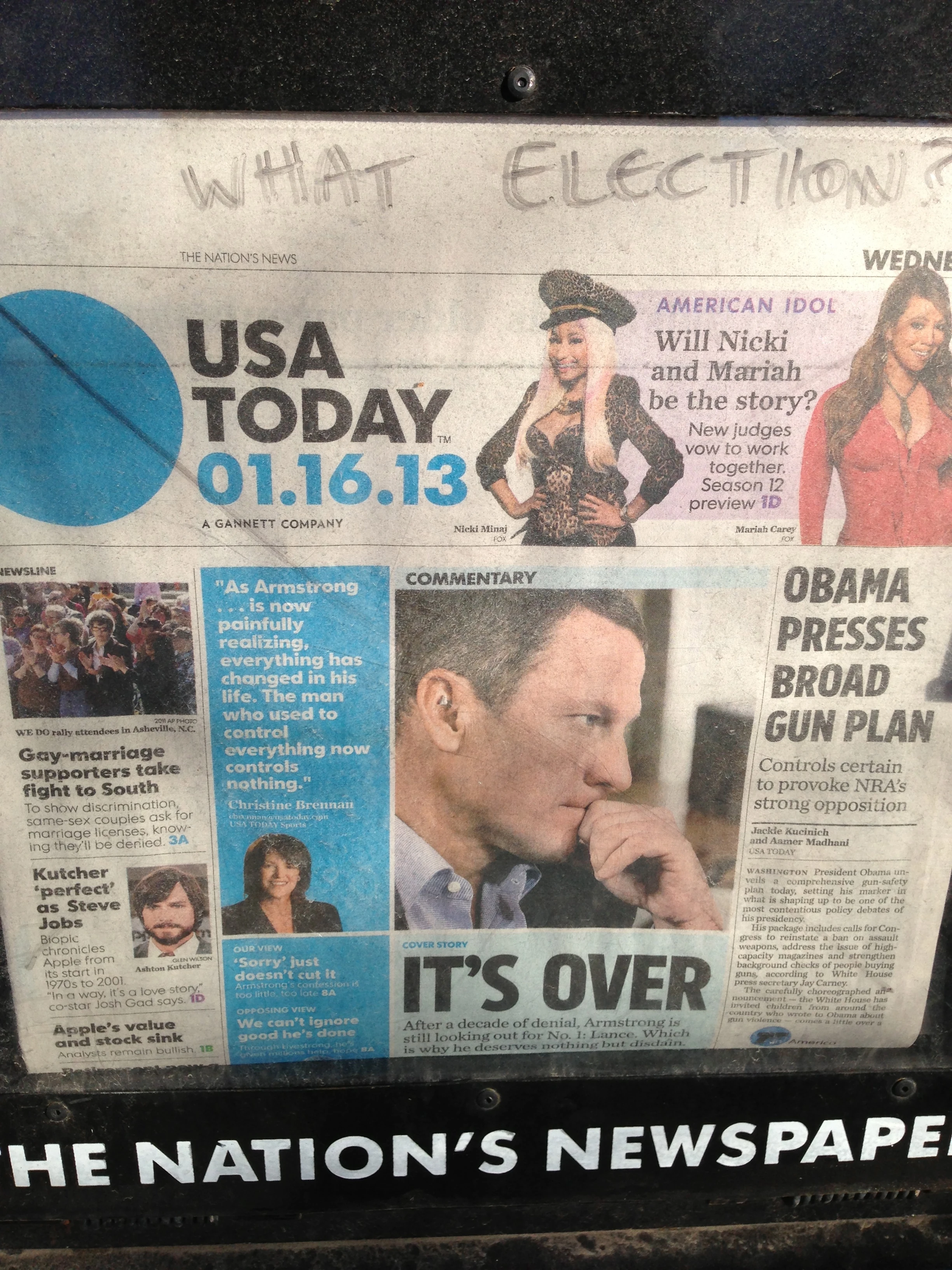 Saw these while walking down Mass. Ave in Lawrence today. Man, after this Oprah thing, I hope this all just goes away.