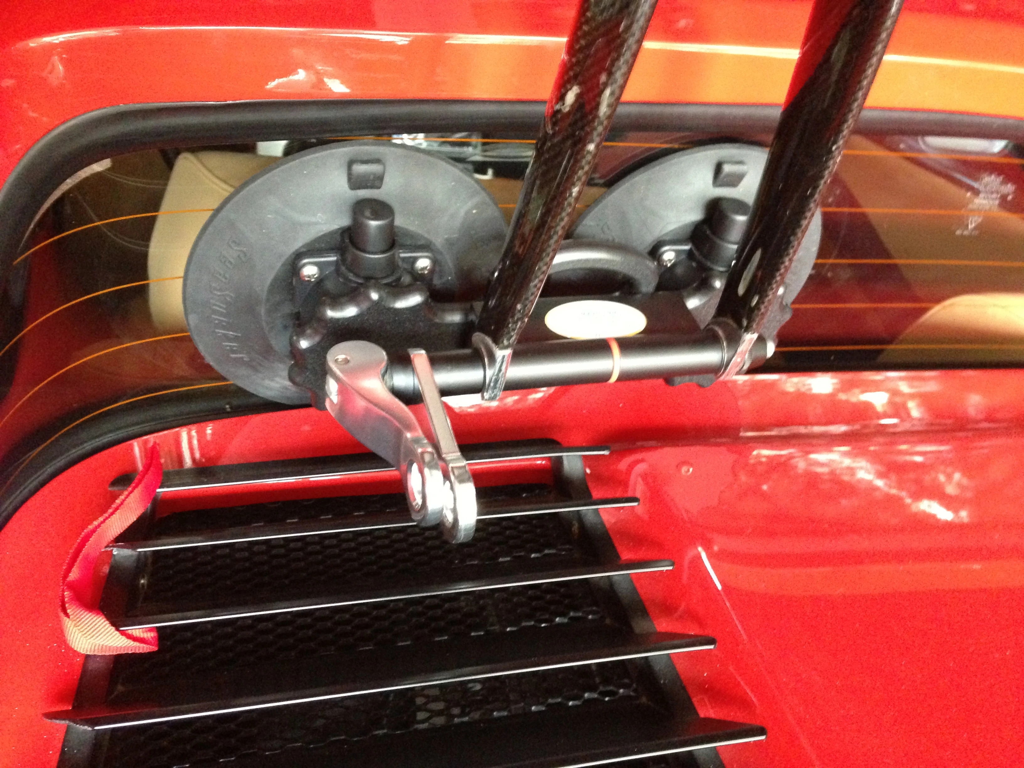 This is a Sea Sucker bike rack that is going to be awesome for the Ferrari. 