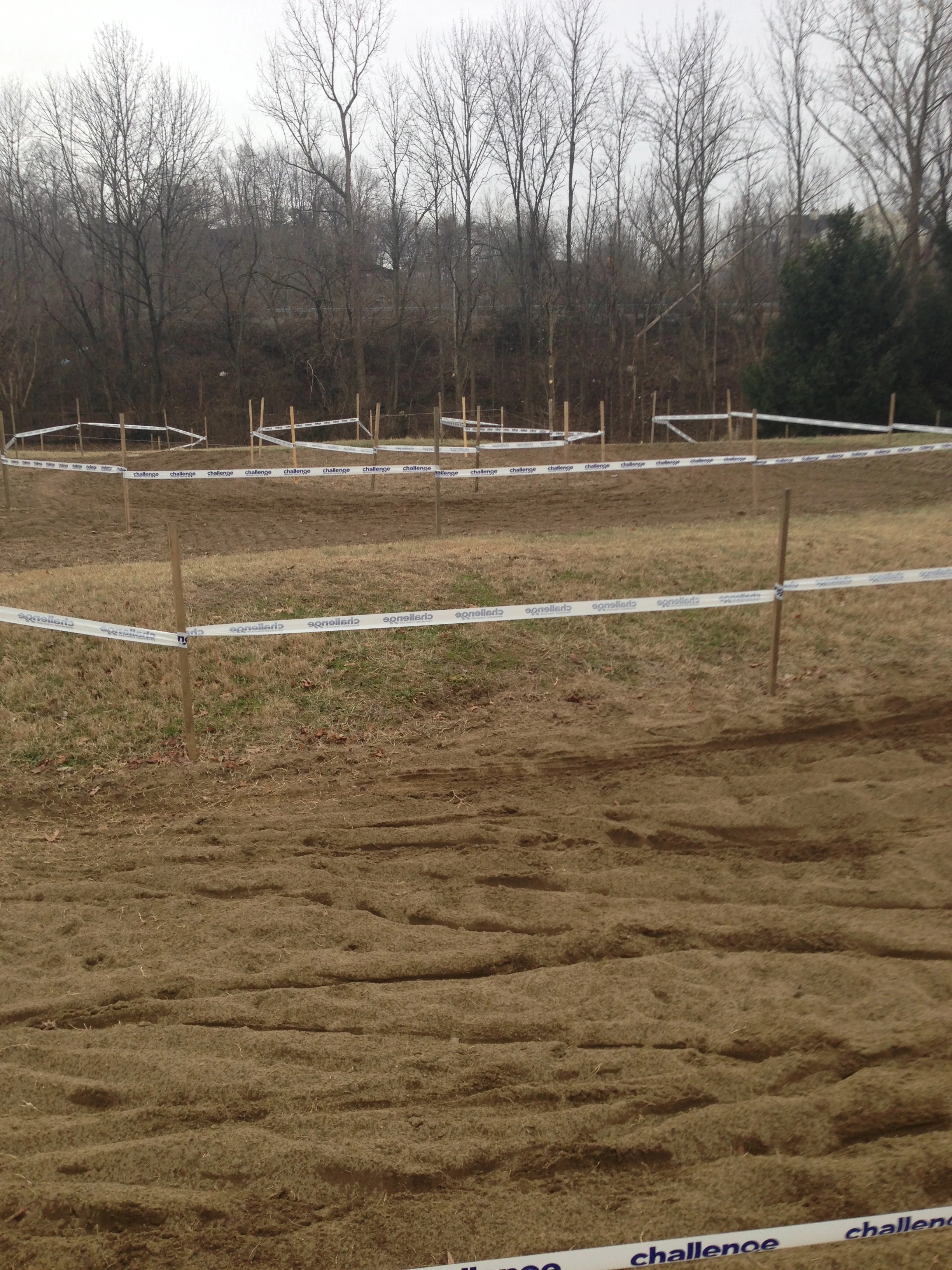 Here is the longest sand area, something like a spiral.