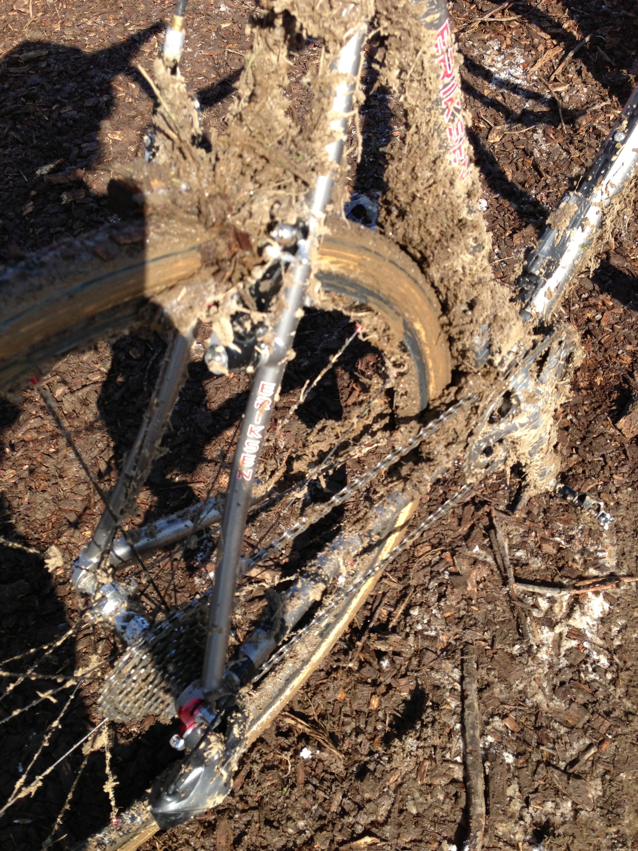 My bike after 1/2 a lap riding on Friday.