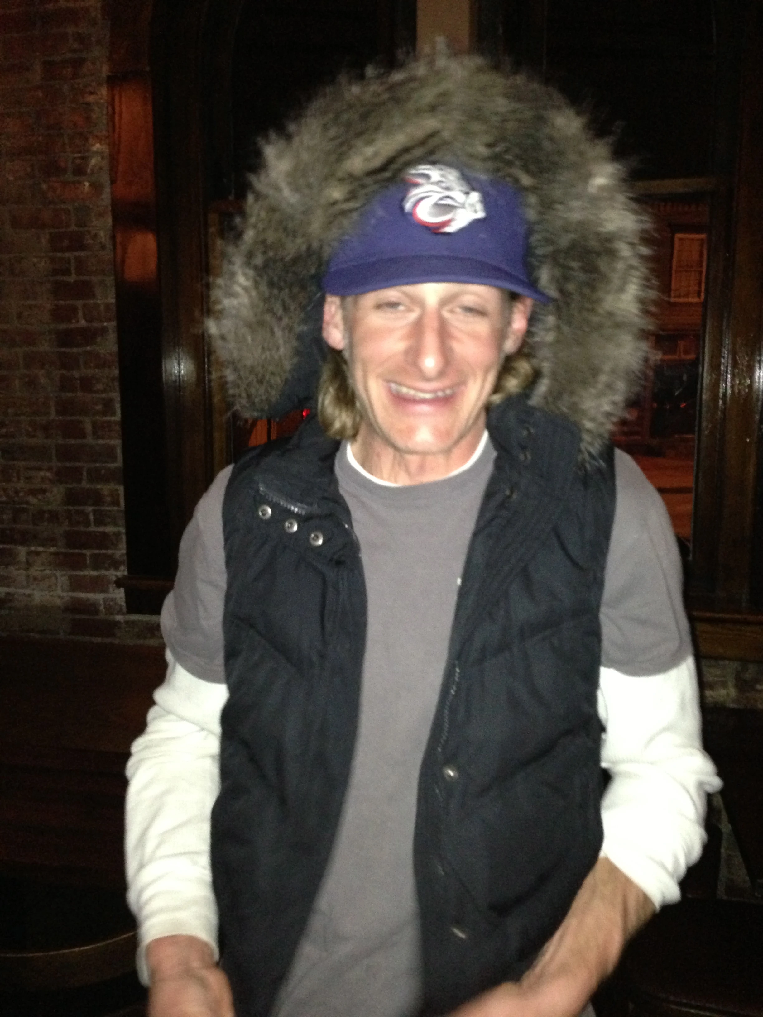 Bill Elliston seemed to have lost his Worlds jacket, but ended up going home with this.