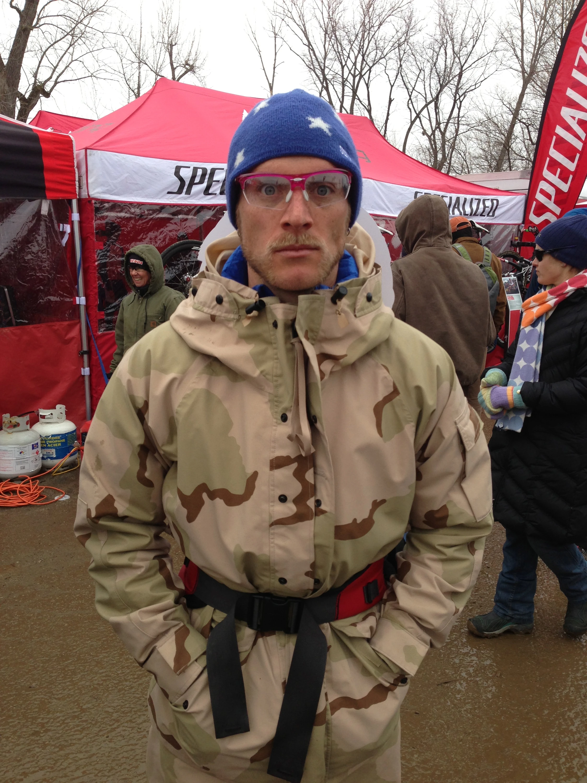 Here&rsquo;s an incognito Brad Huff, who had made his way over from Springfield Missouri. I hardly spotted him, being so camo and blending in so well with the crowds. 