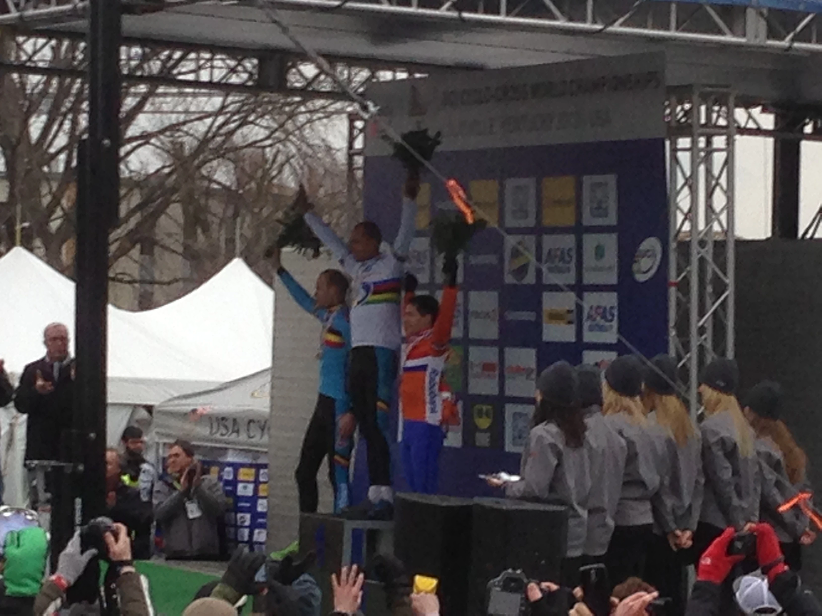 My view of the podium.