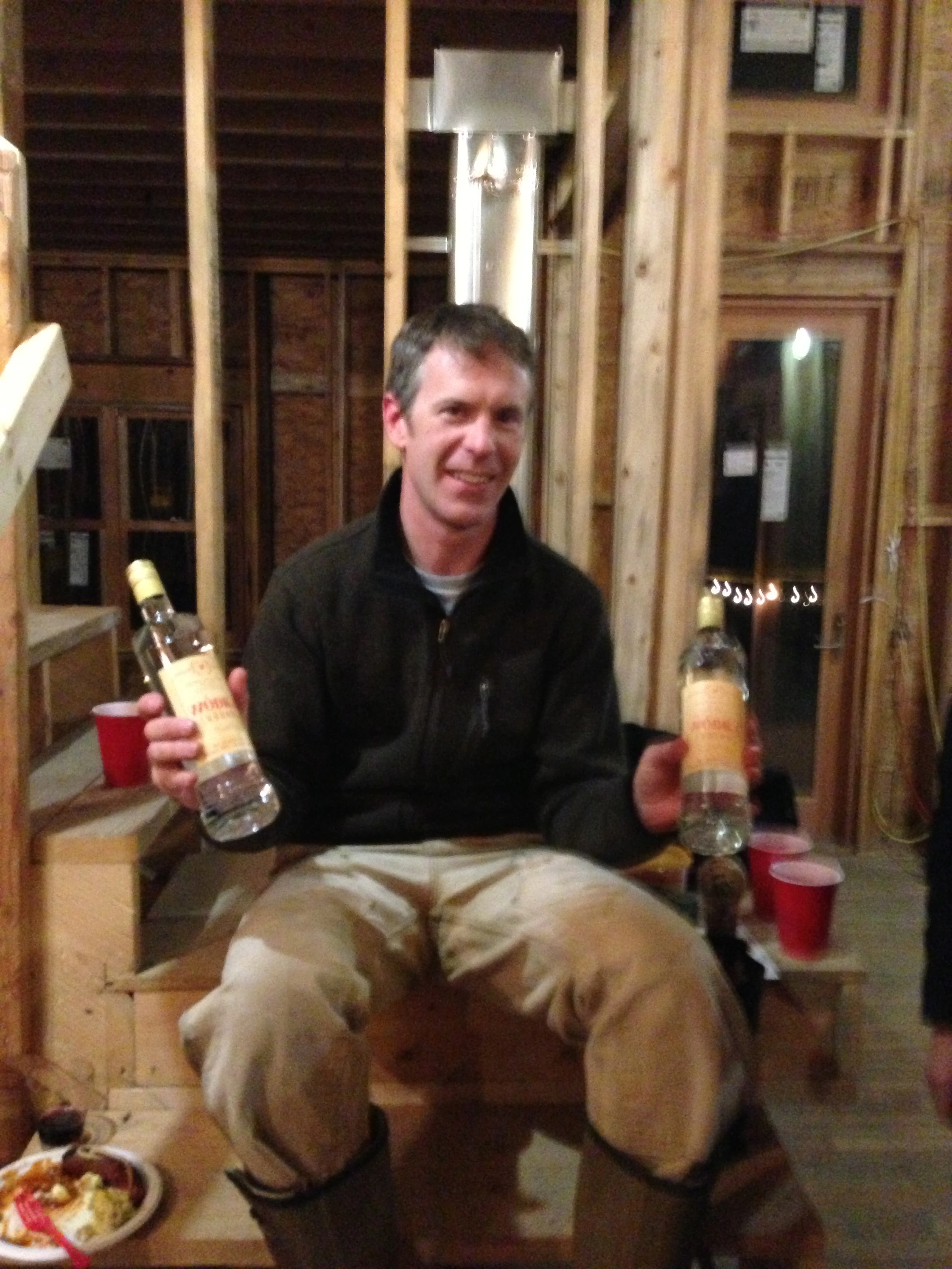 Matt received a lot of alcohol. It seems like he hasn&rsquo;t changed out of his Lousiville cross outfit this whole week. 