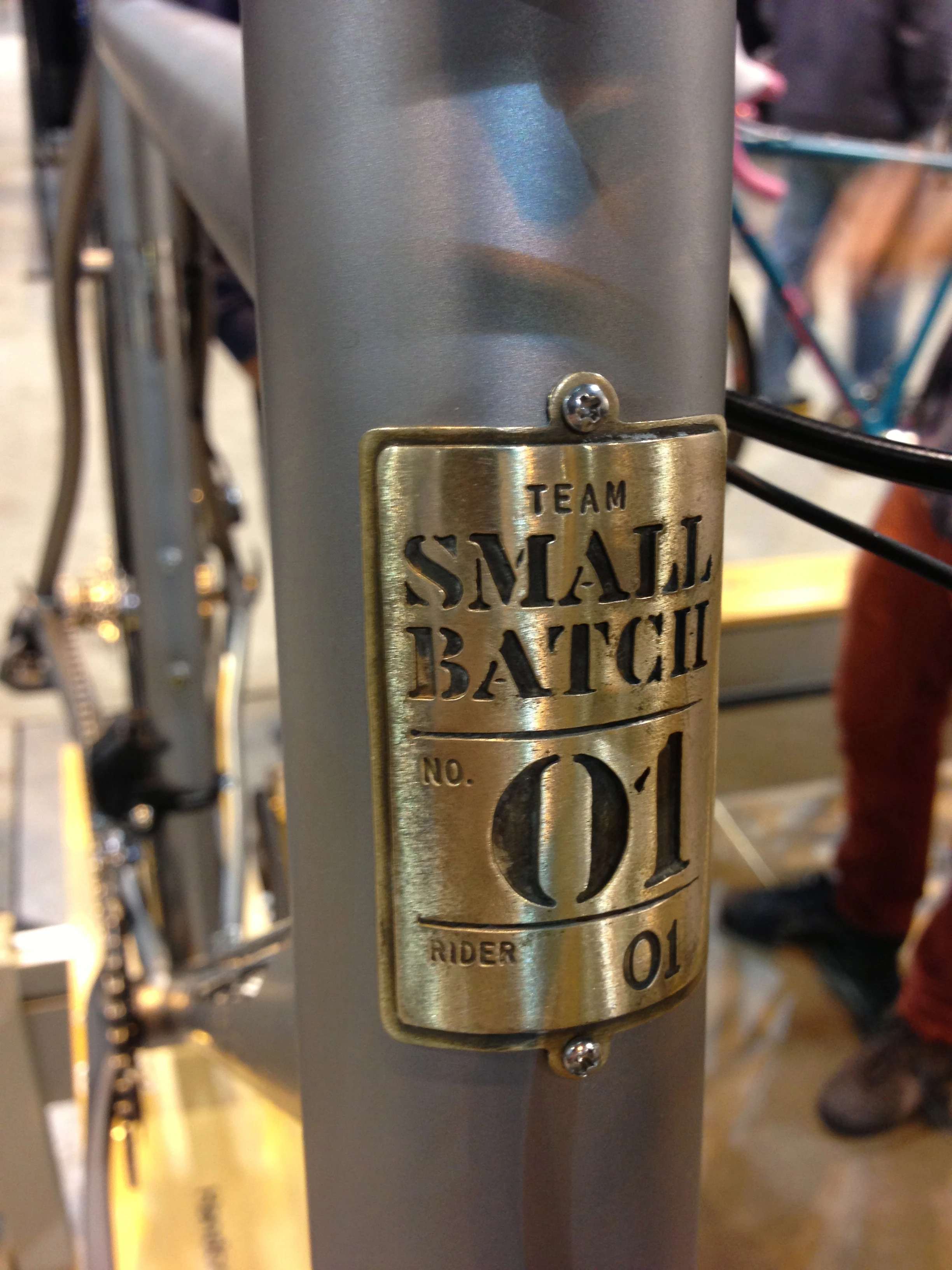 I liked the headbadge on the bike.