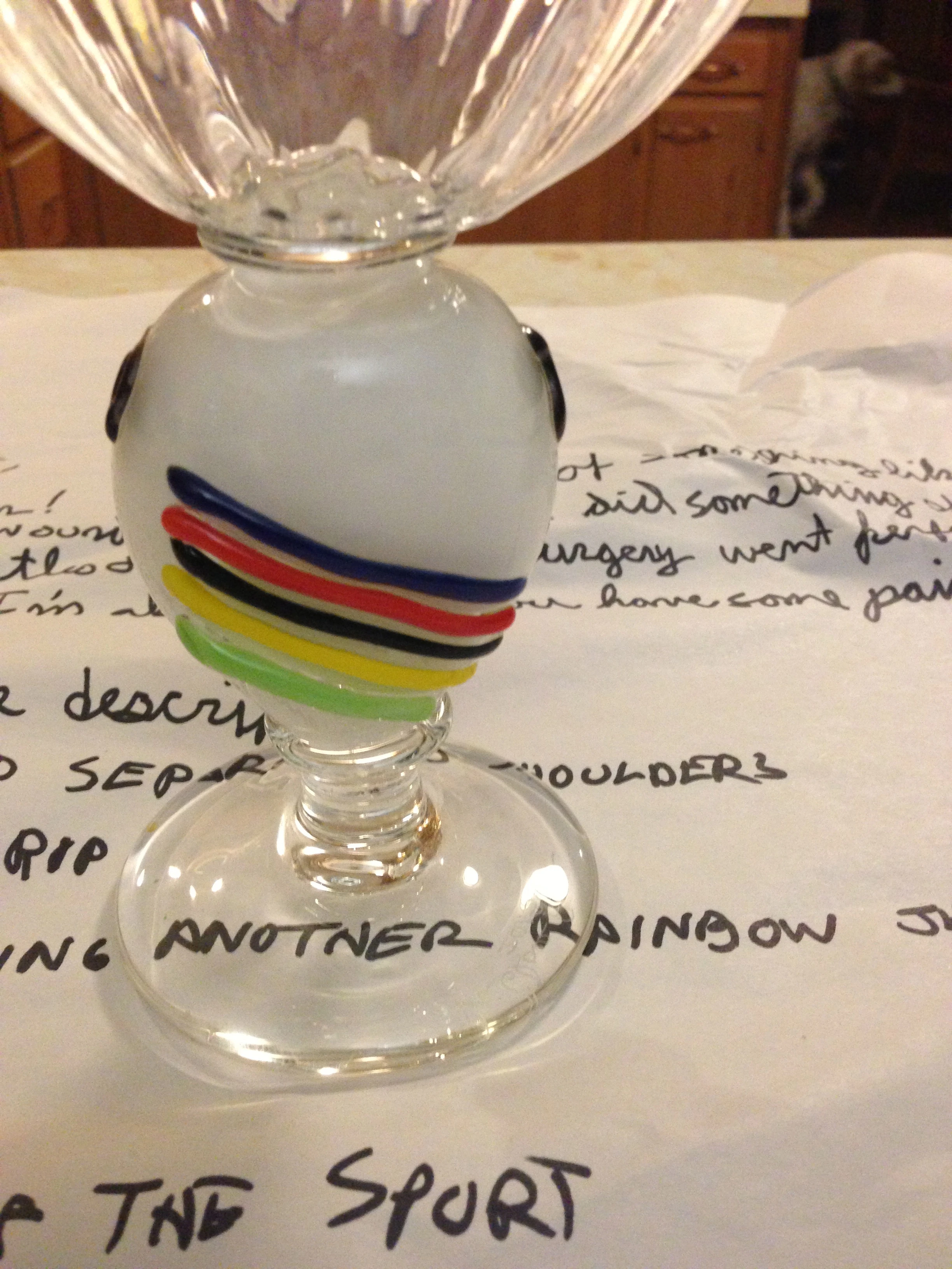 World stripes and all. 