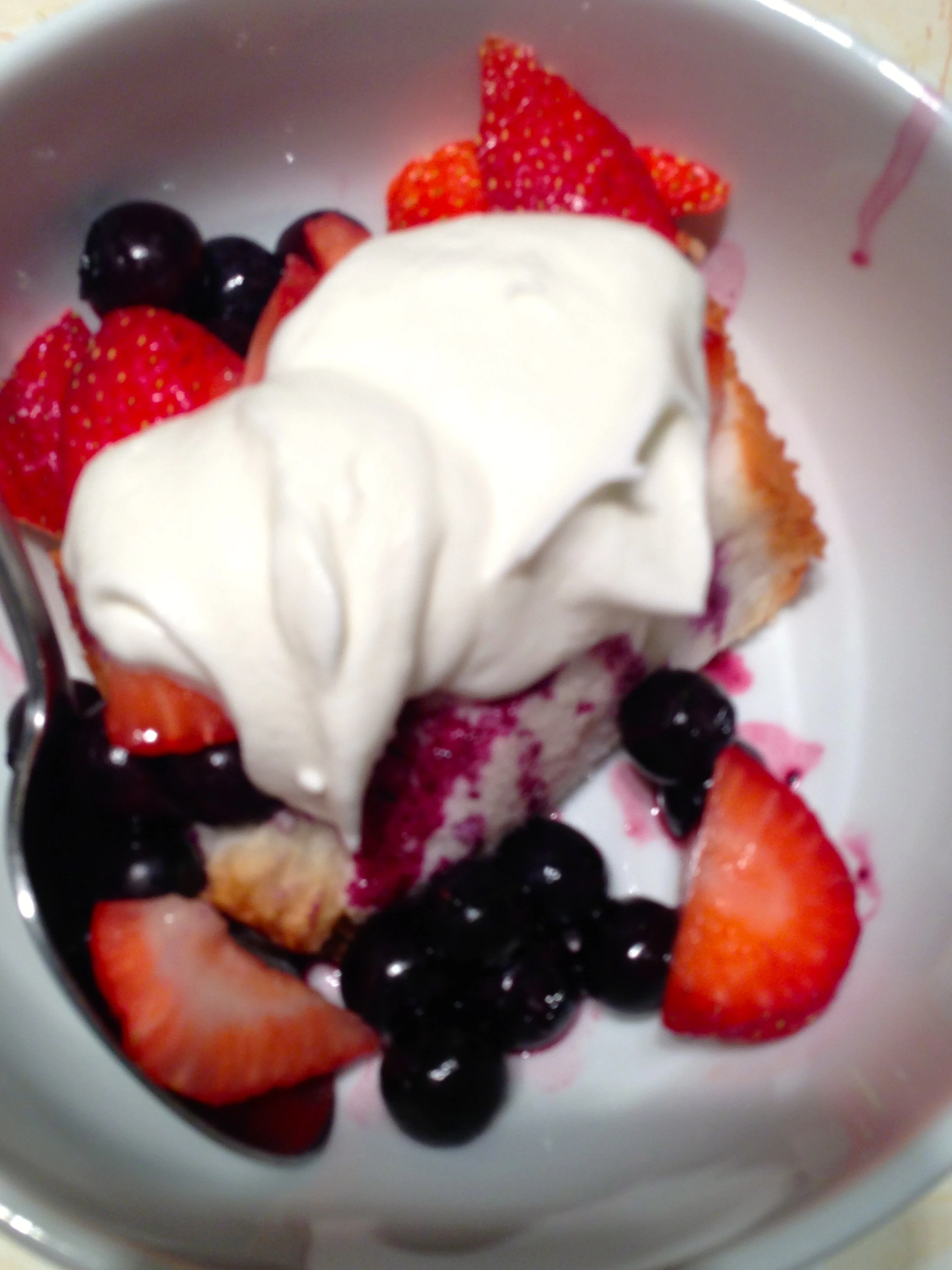 And made a KU color dessert to celebrate the victory.