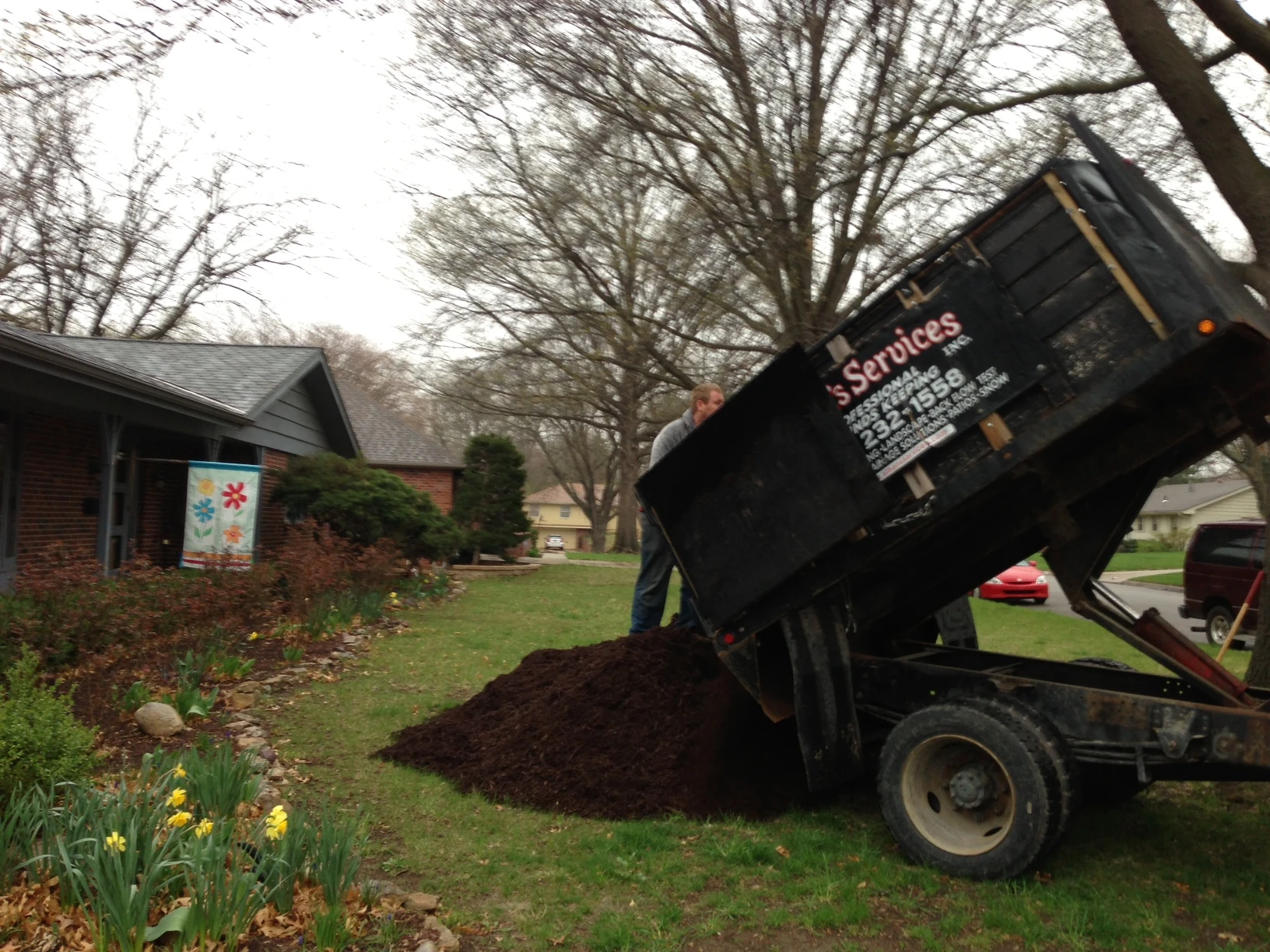 It doesn&rsquo;t look like much, but it is way over 50 wheelbarrows full. Maybe closer to 100. 