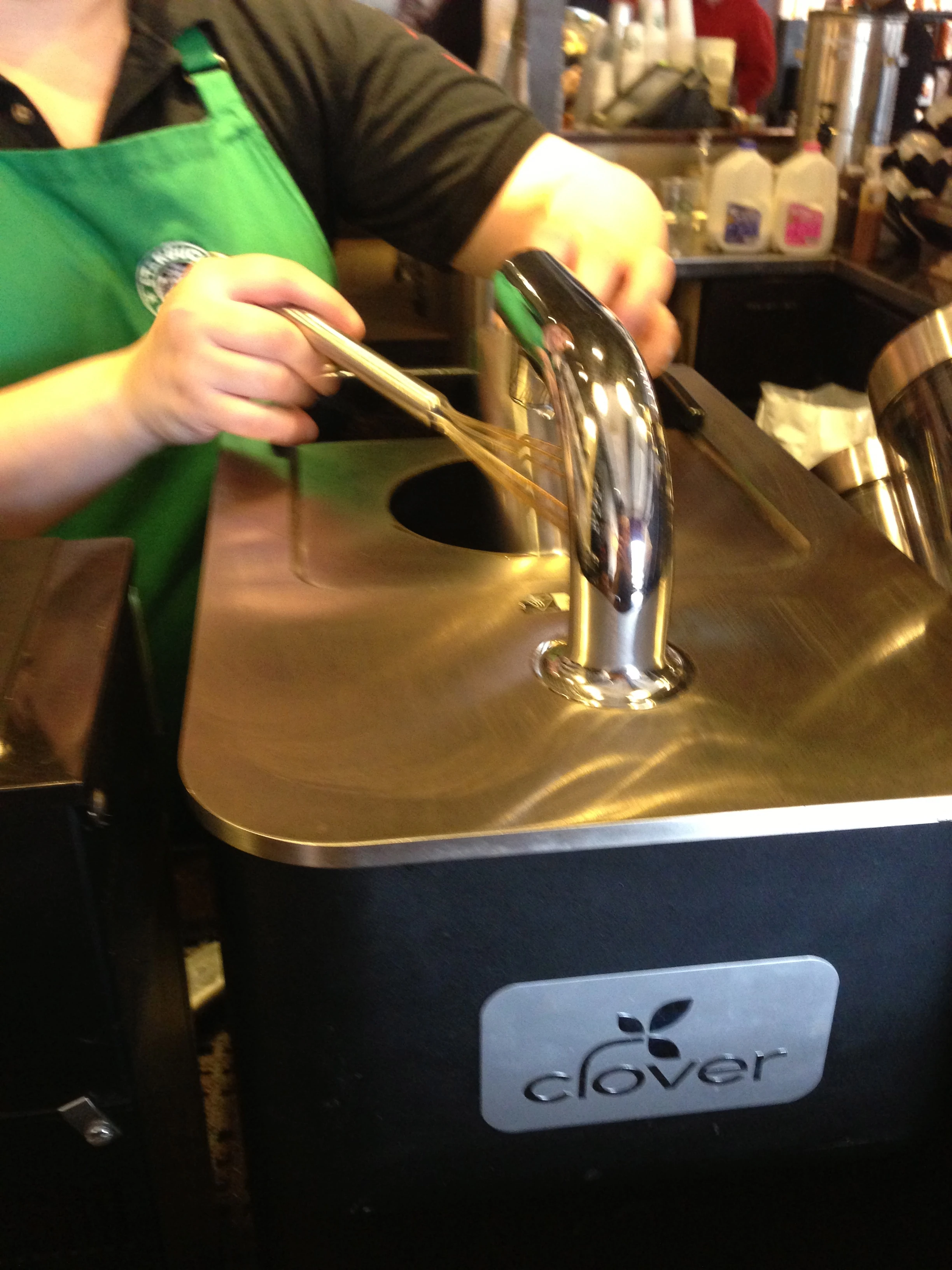 This is a Clover coffee machine they have at the Starbucks at the Plaza in Kansas City. It is pretty rare, there aren&rsquo;t many around. It makes excellent coffee.