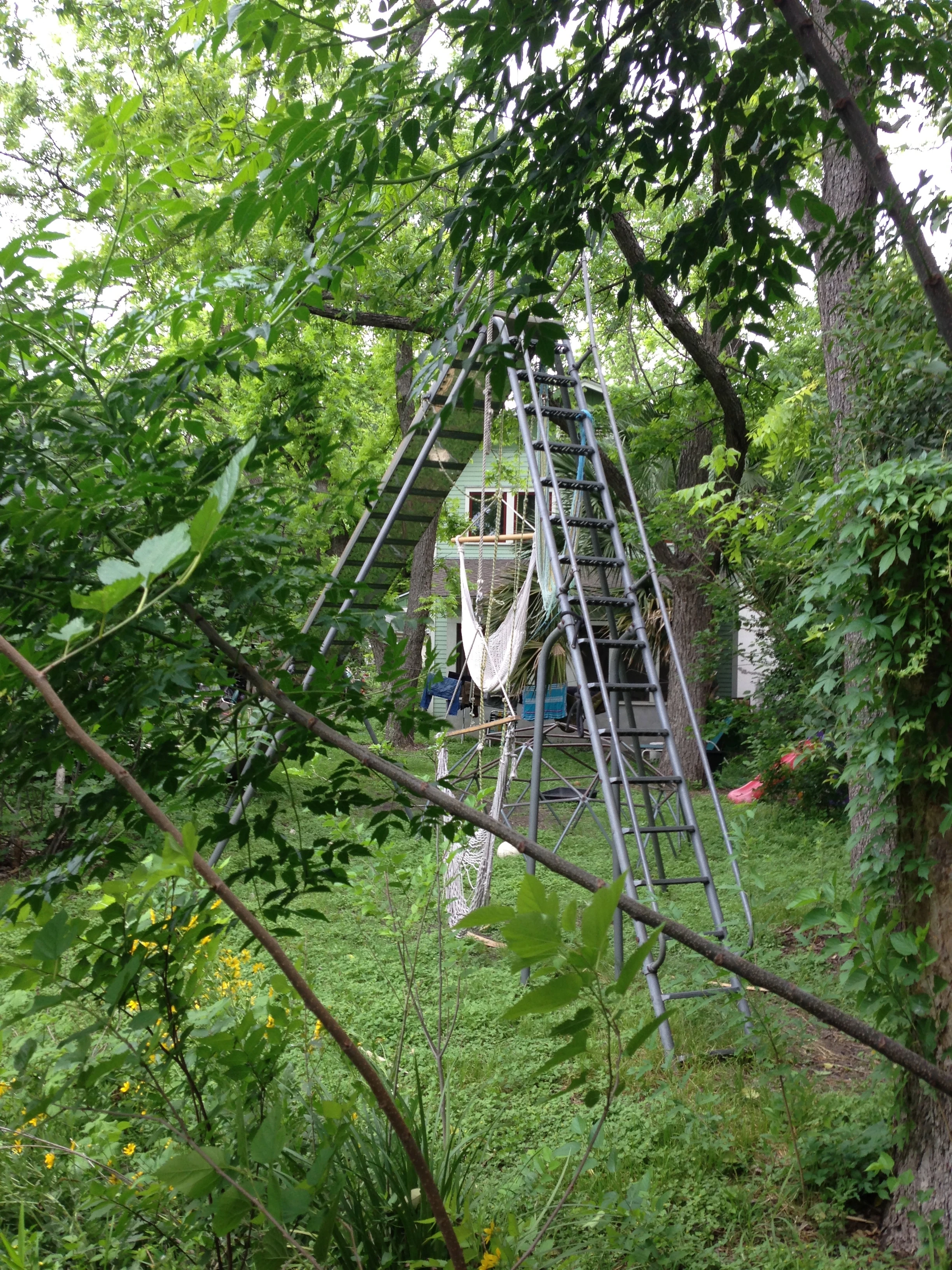 I saw this in the back yard on a small side street off 1st. It is the biggest slide I&rsquo;ve seen in years. Super cool.