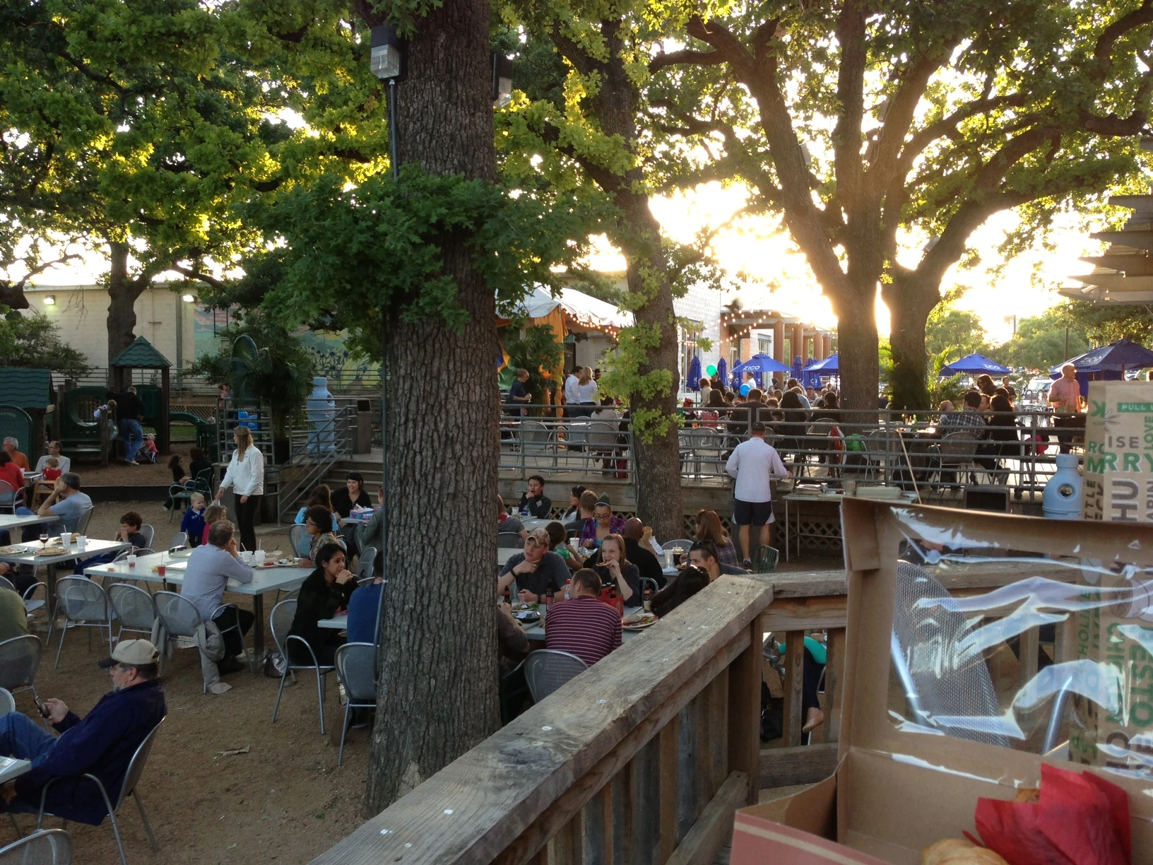We don&rsquo;t have outside seating areas like they do at Central Market here in Austin.