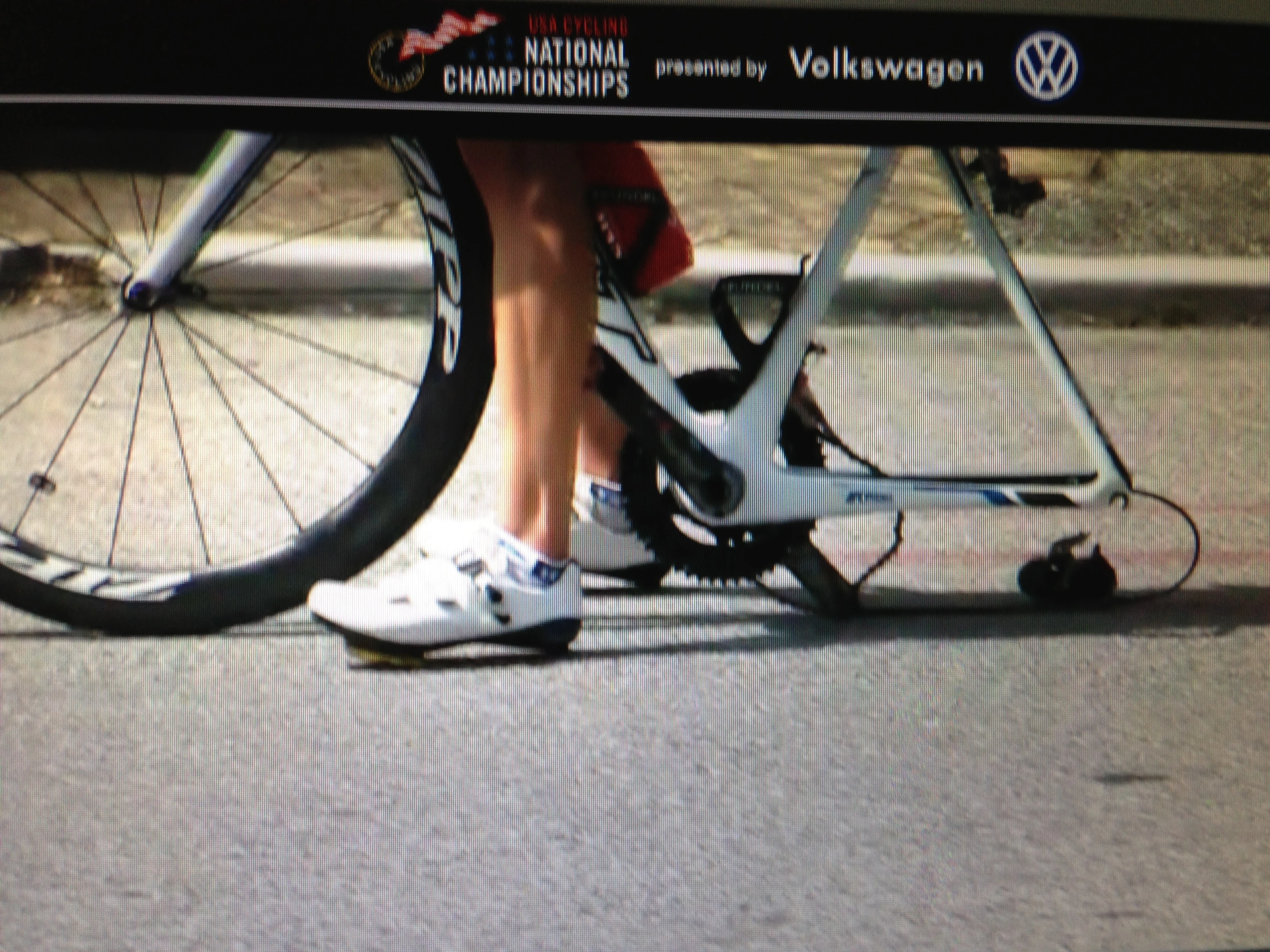 This was a good picture. Guess she was still waiting for the wheel.