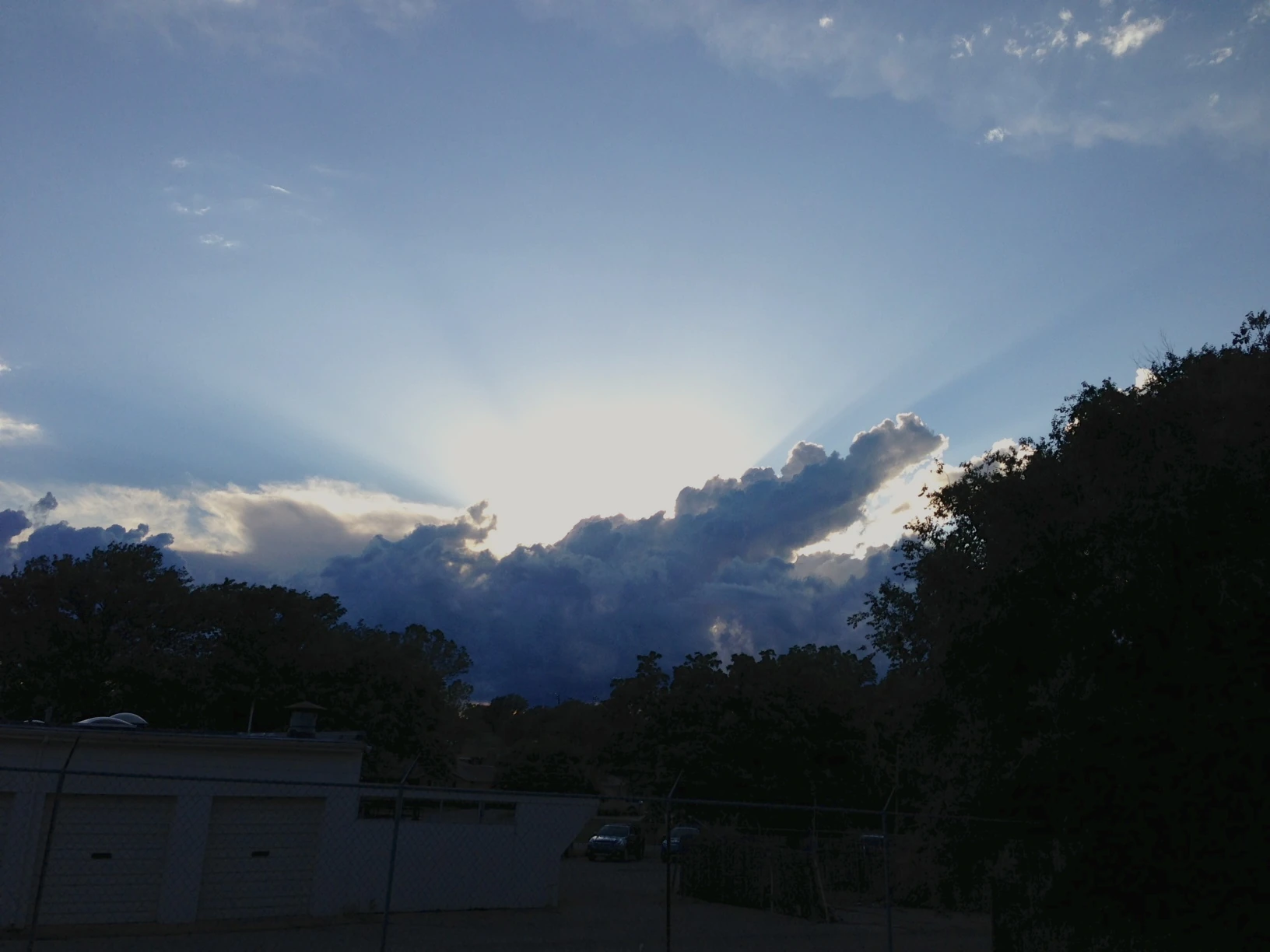 The storms were just starting up again when I got home. Got caught in a thunderstorm walking Frankie, the weiner dog ,last night.
