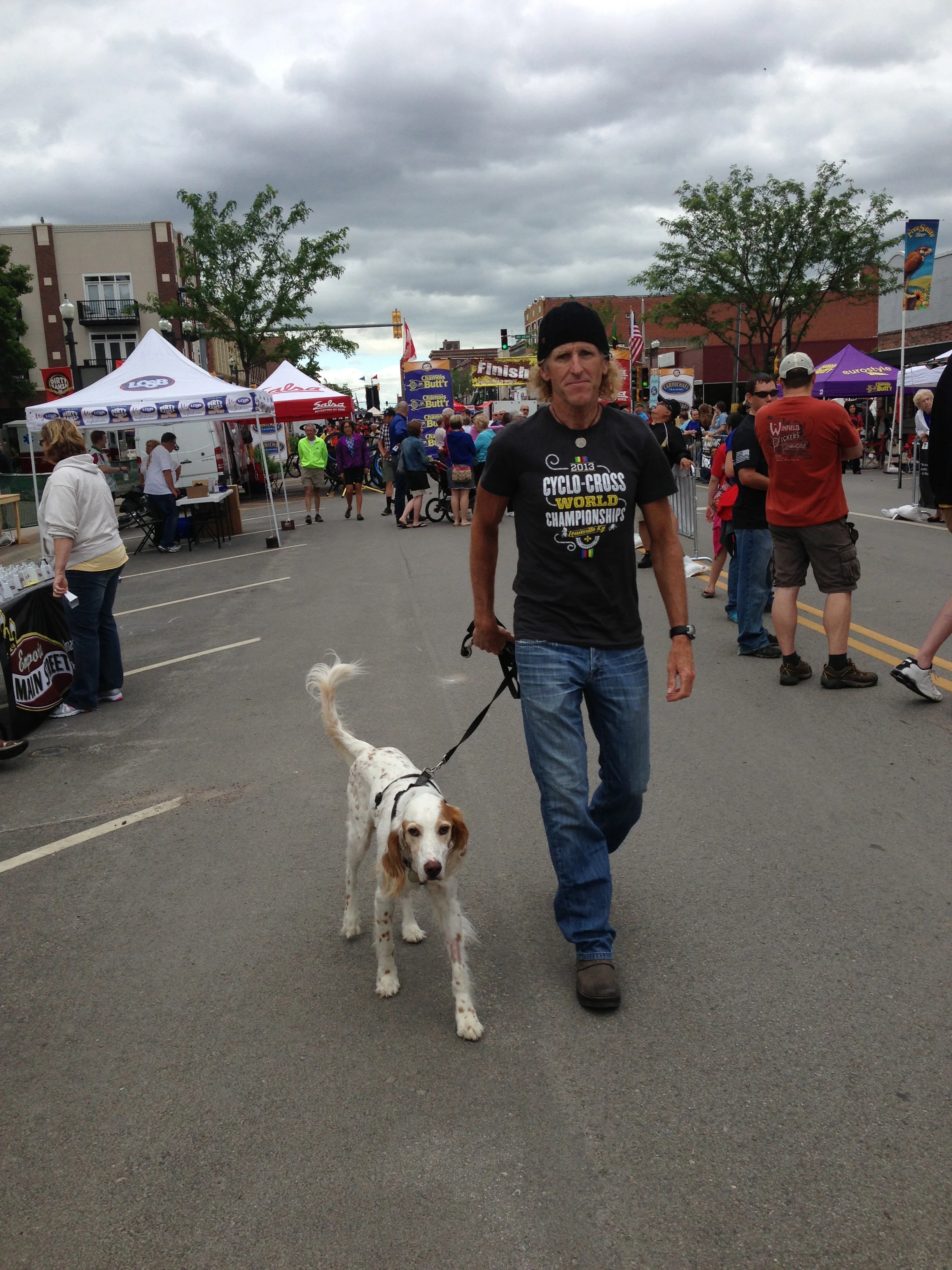 Bromont and I wandering the venue.