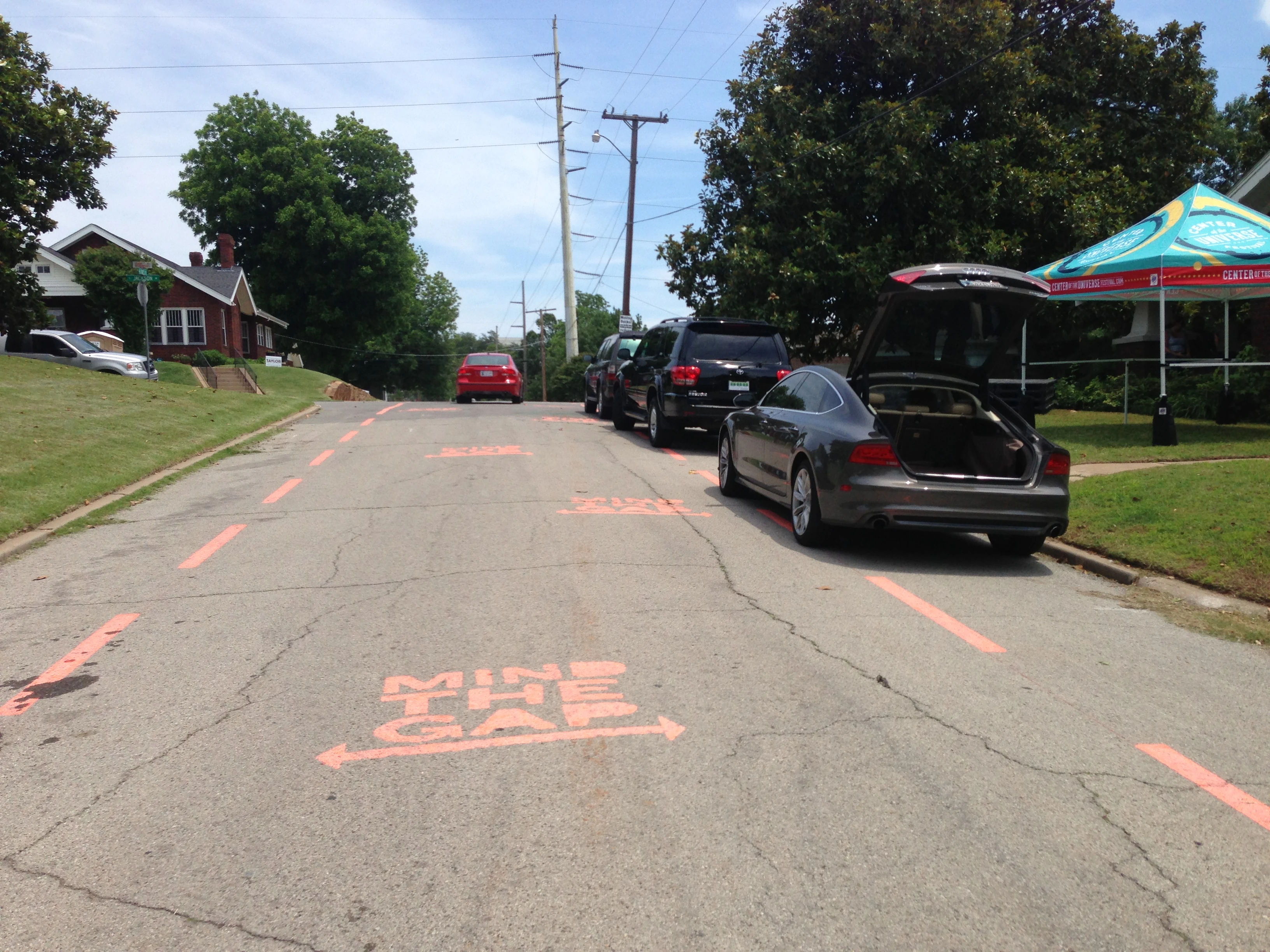 I rode up Crybaby Hill on the way back from the morning ride and they have already painted some lines to try to restrict the fans. I doubt that is going to work.