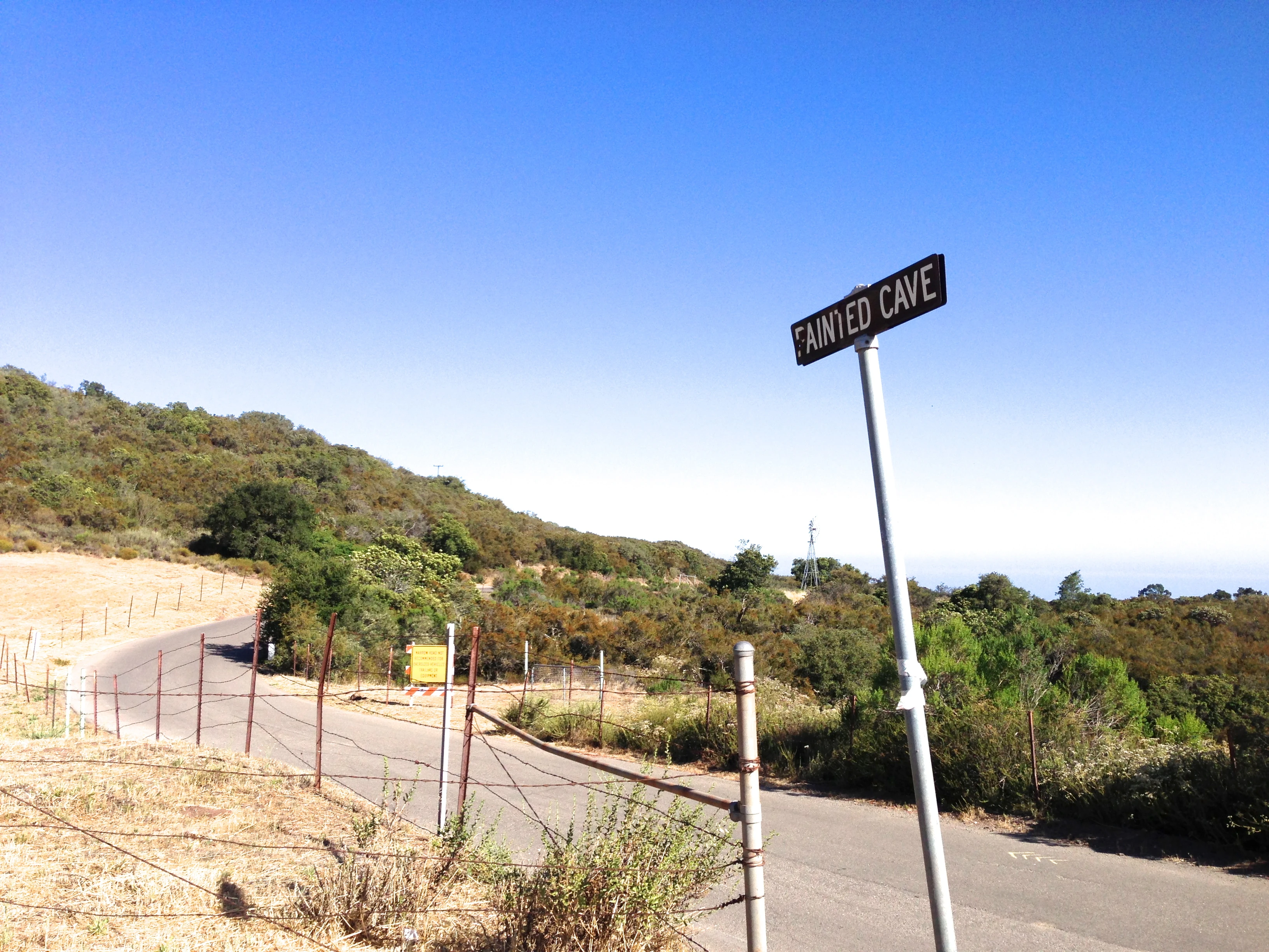 The turn to Painted Cave.