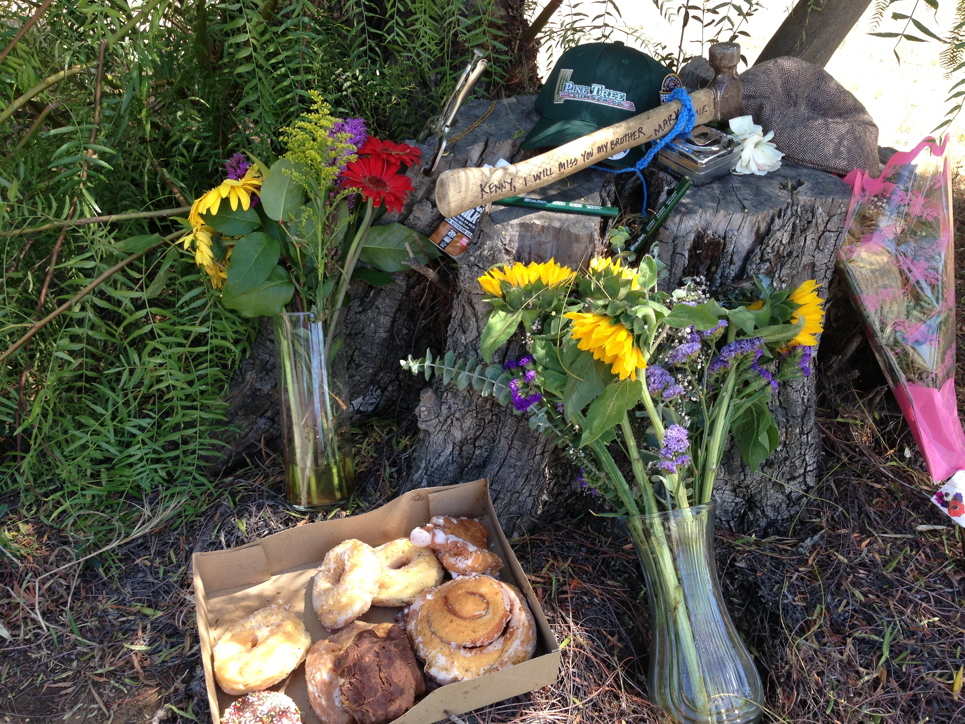 I saw this on the road and couldn&rsquo;t help to stop and look. This is the most elaborate shrine I&rsquo;ve ever seen. This guy must of been loved.