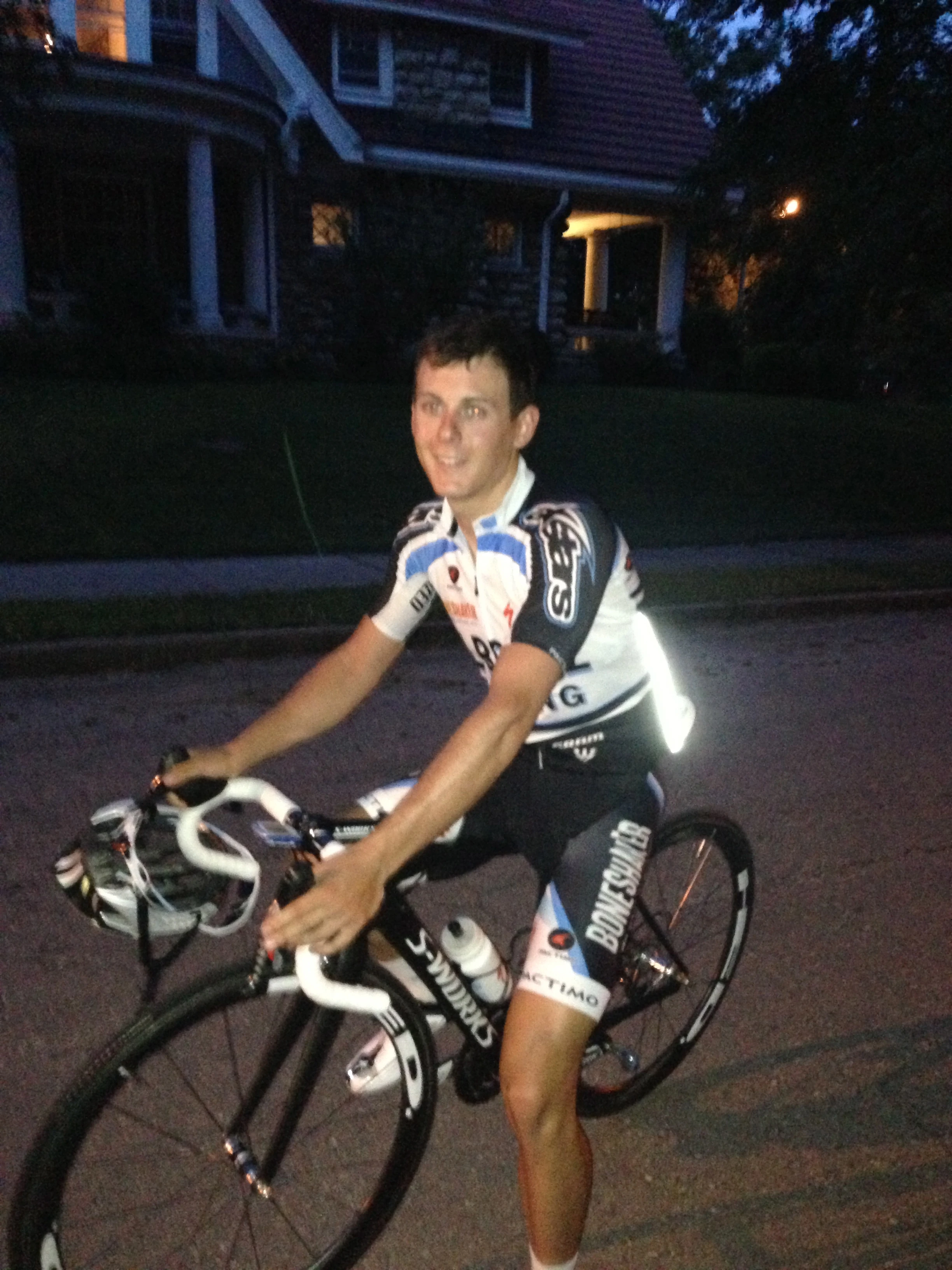 Joseph, all smiles, after the race.