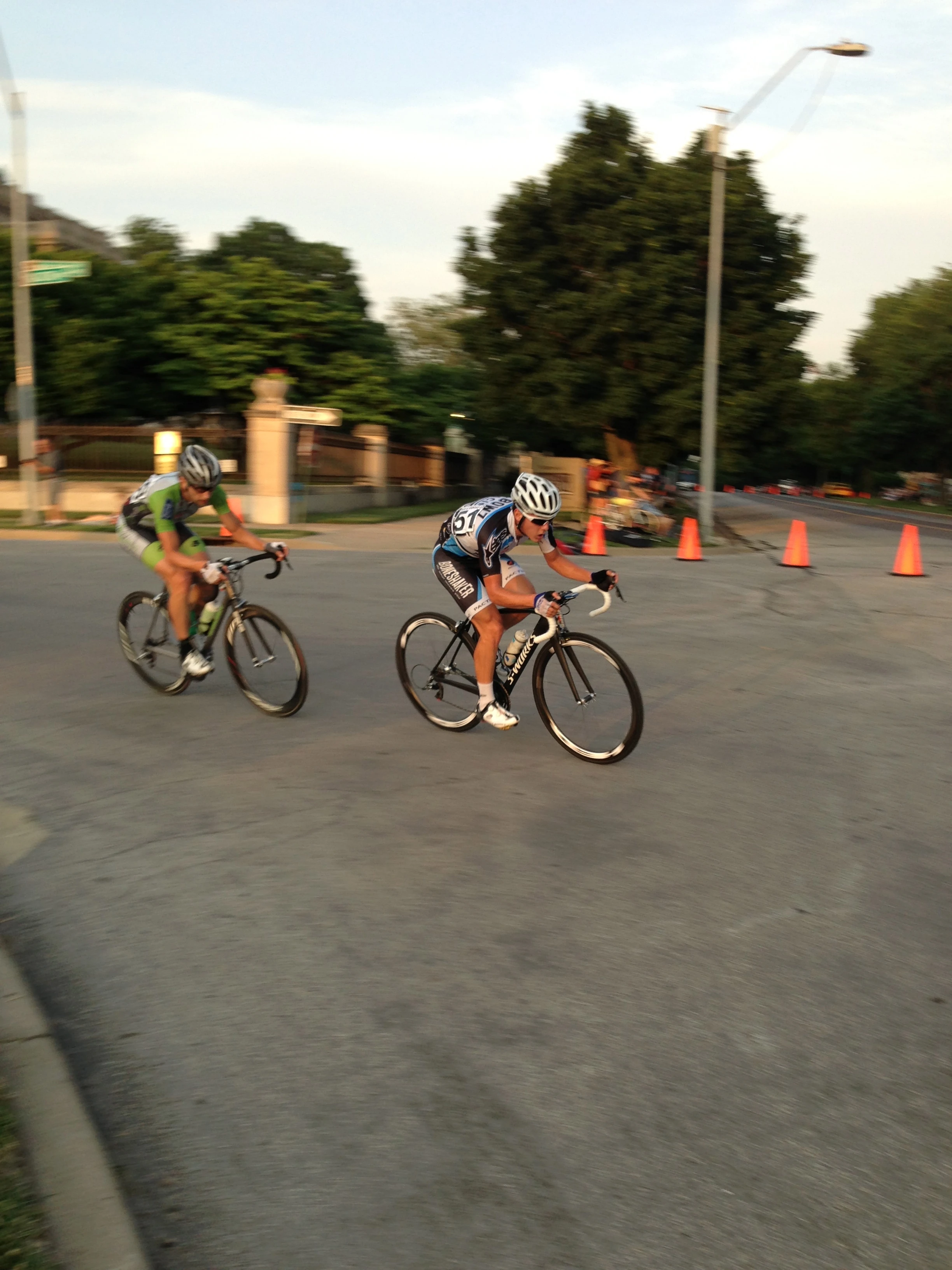 Joseph and Brian in the winning break.