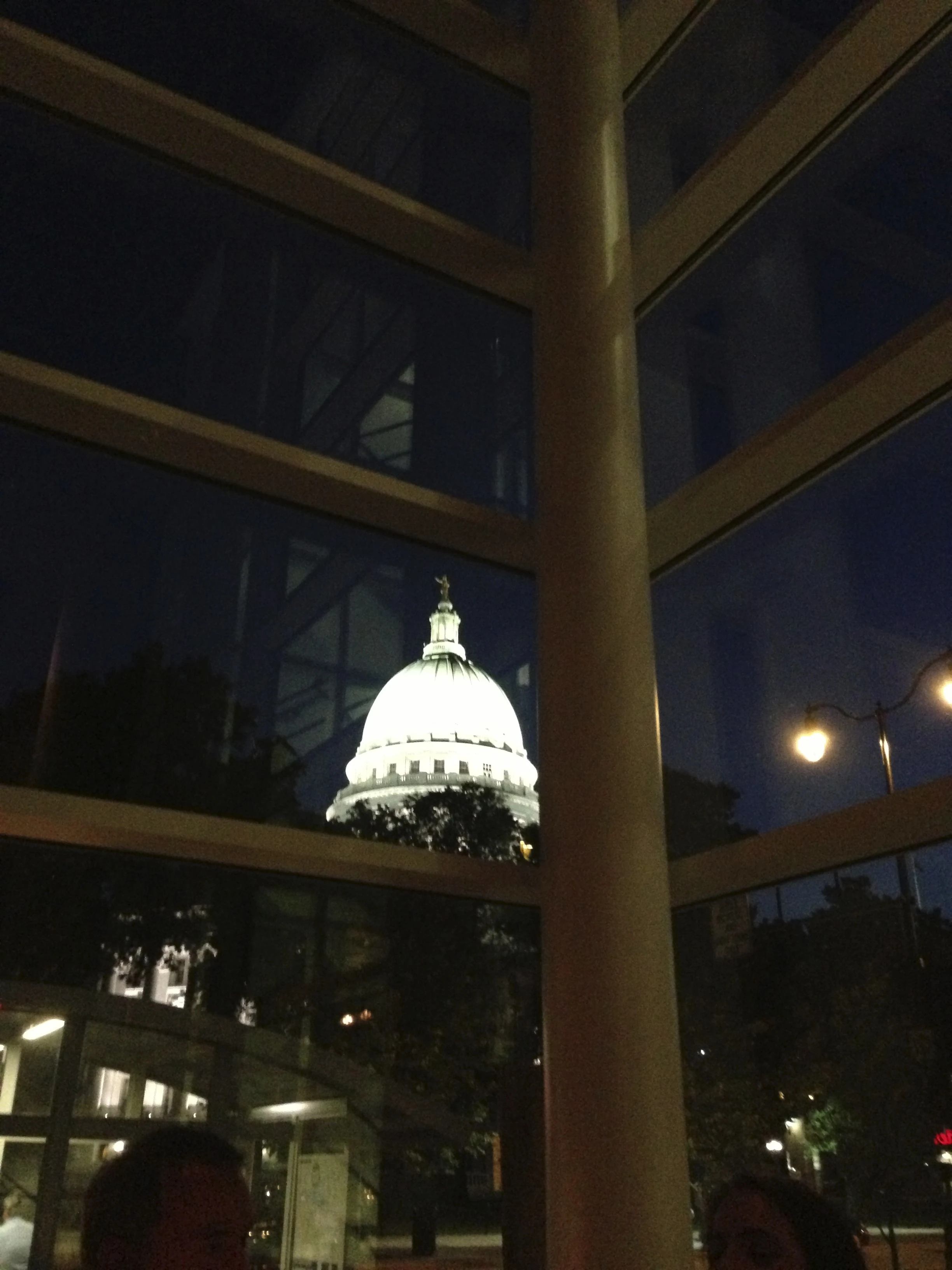 My view from the table at dinner.