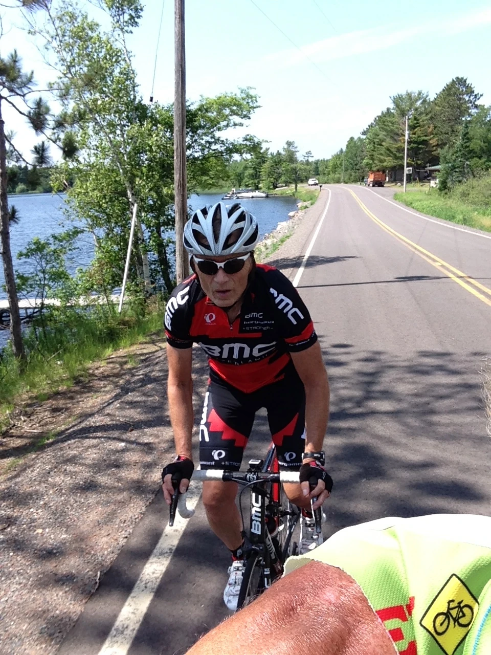 And here he is again following Bill and I around all day.