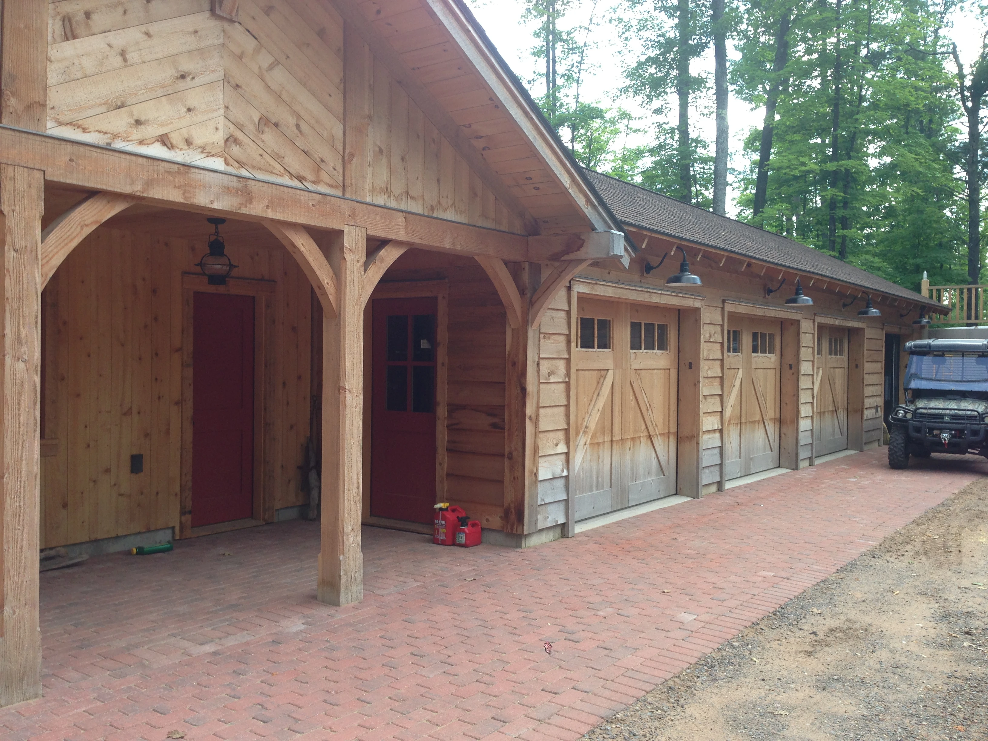 Part of the garage. There are 4 of these buildings just for cars.