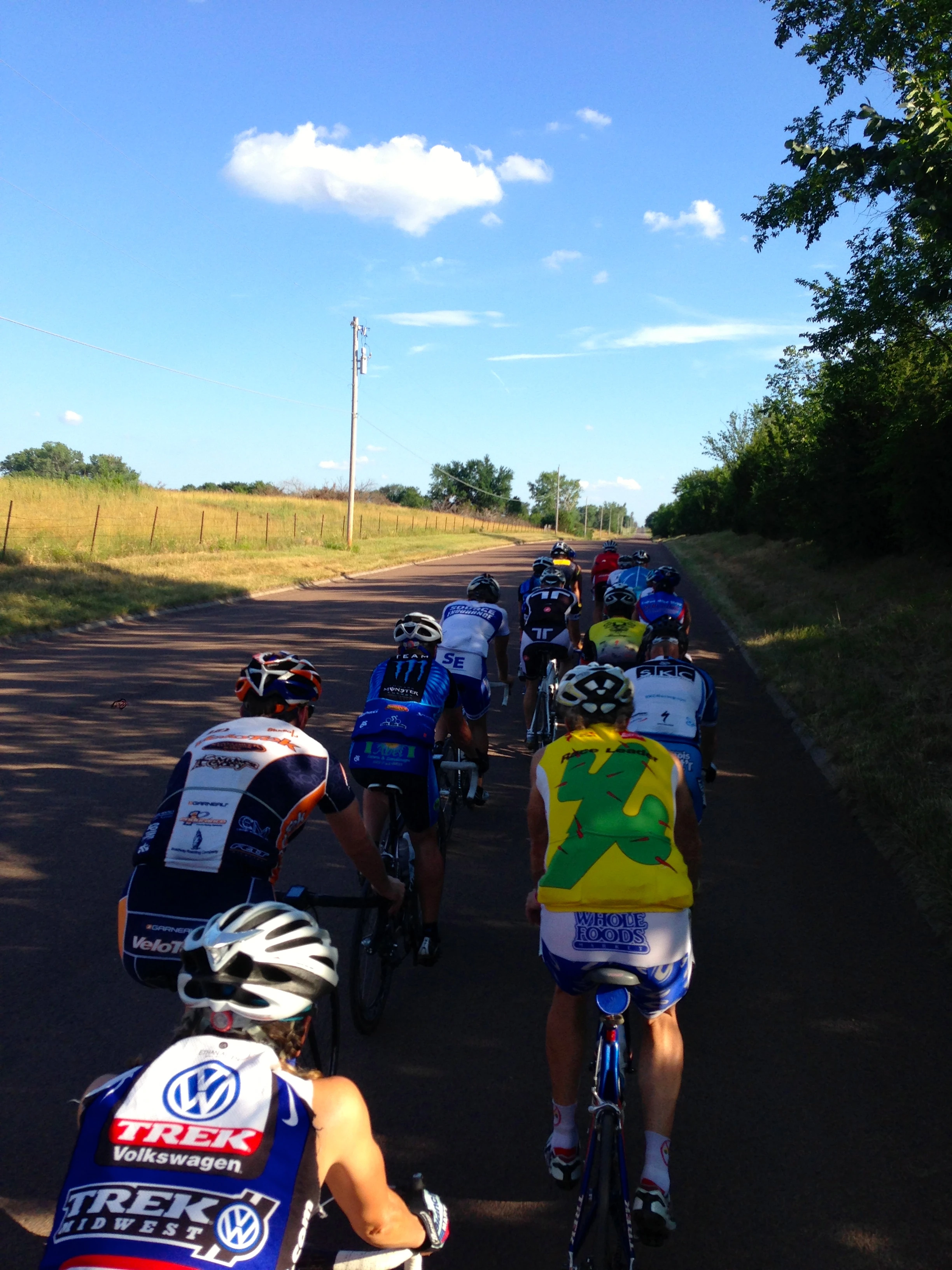 We had nearly 20 people on the ride the other day. And it was nearly 100 degrees. Pretty good turn-out.