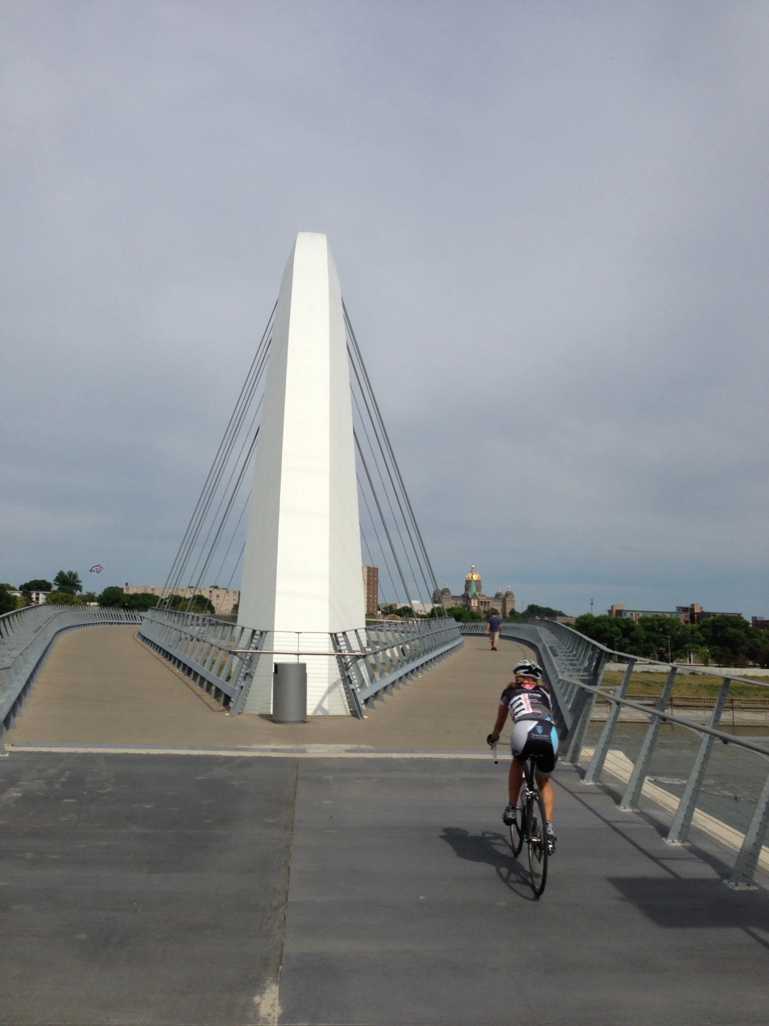 Riding through downtown Des Moines was really the highlight of the day.