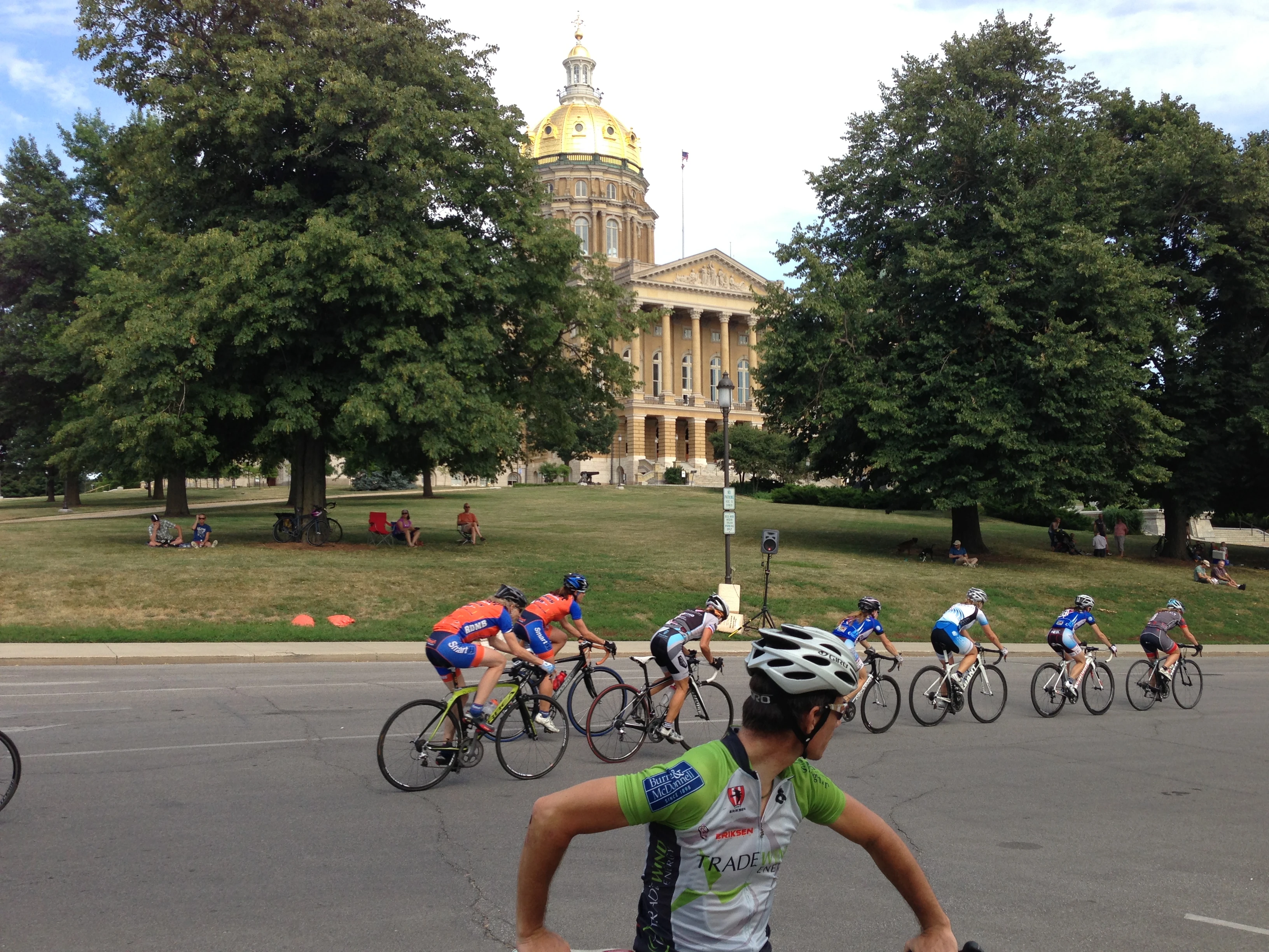 Bill checking out the women&rsquo;s race. Catherine finished 6th. She hasn&rsquo;t raced in a month and wasn&rsquo;t having her best day. The course wasn&rsquo;t kind for that.