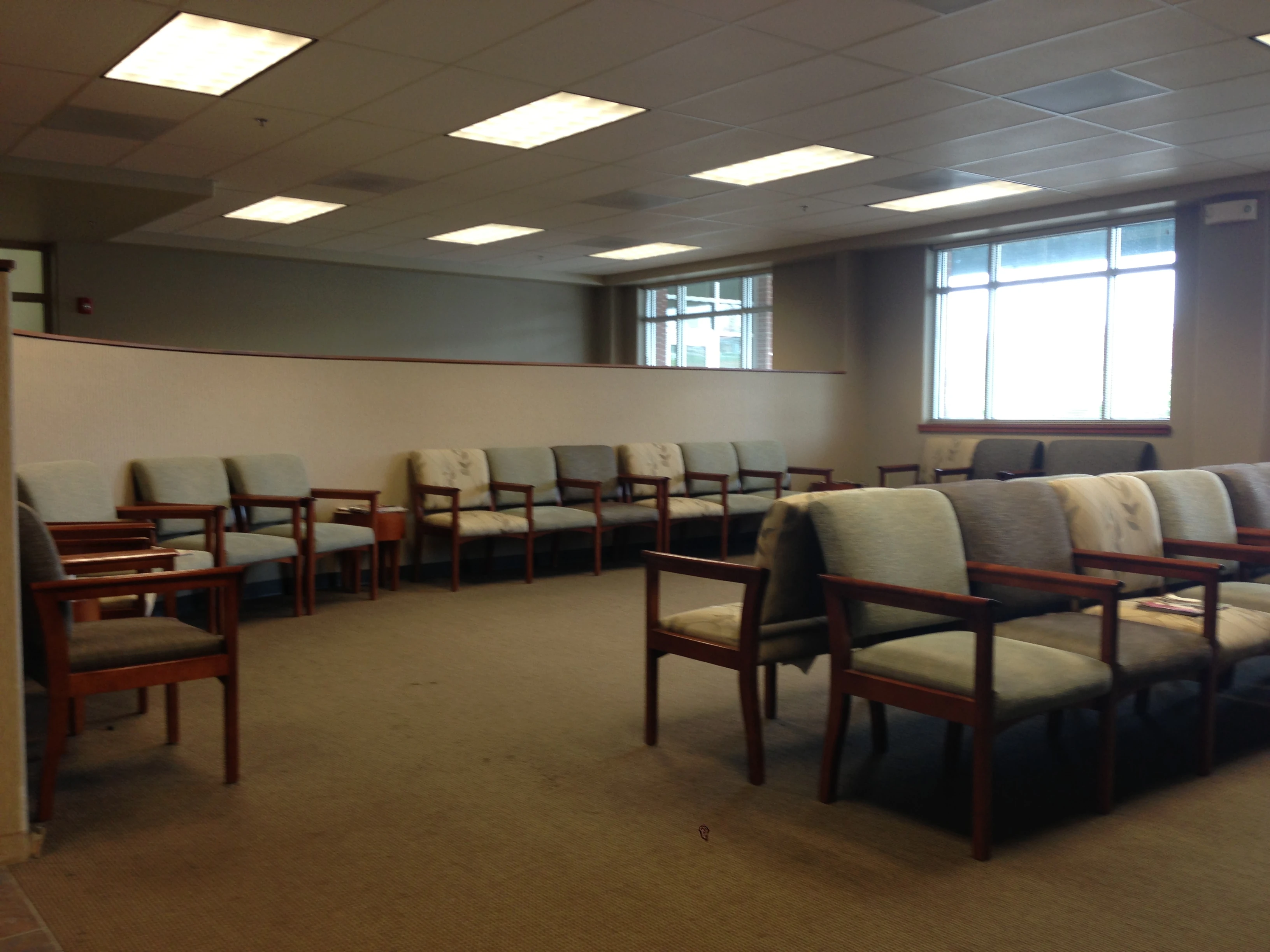 This was the waiting room virtually the whole time I was there.