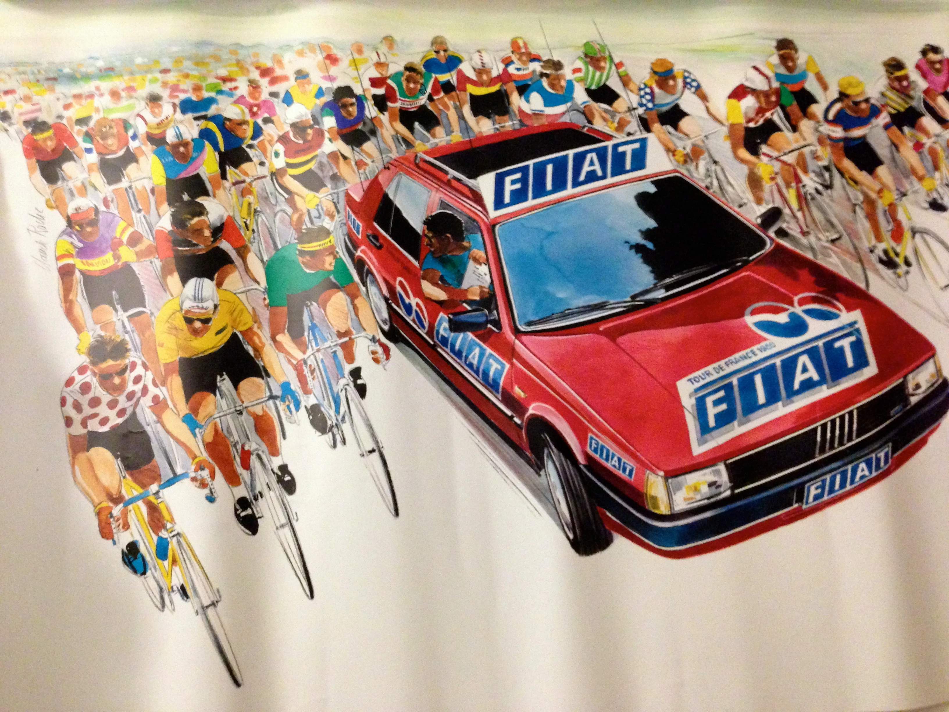 Here&rsquo;s an old poster from the Tour de France.