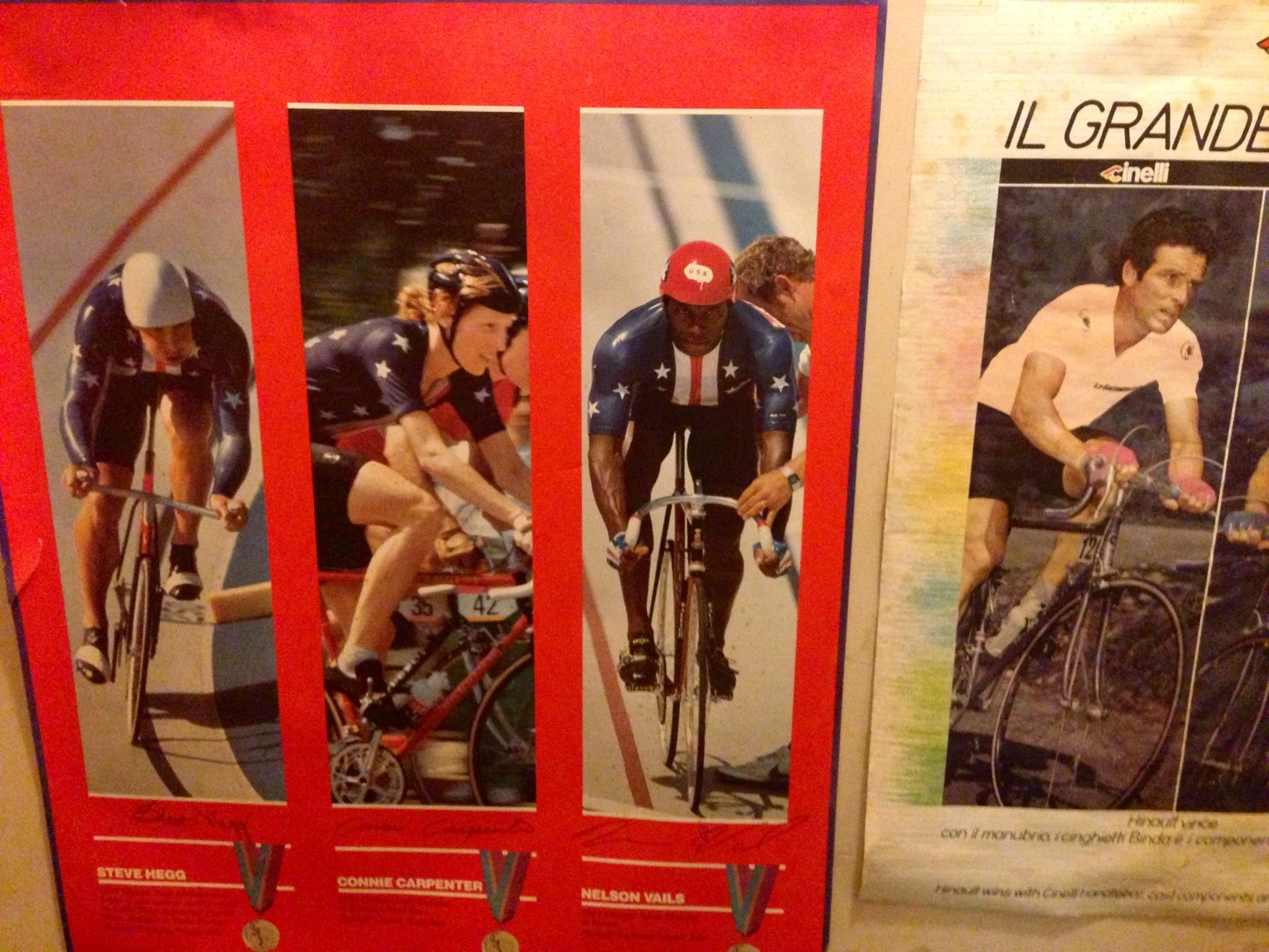 Nelson is on a poster heading down to my basement. This was a Raleigh poster from 1984. Pretty great results from our team. Doesn&rsquo;t even show Thurlow and Roy who won Olympic Bronze medals. That would be a total of two gold, one silver and two bronze Olympic medals from one domestic team. Pretty stellar.