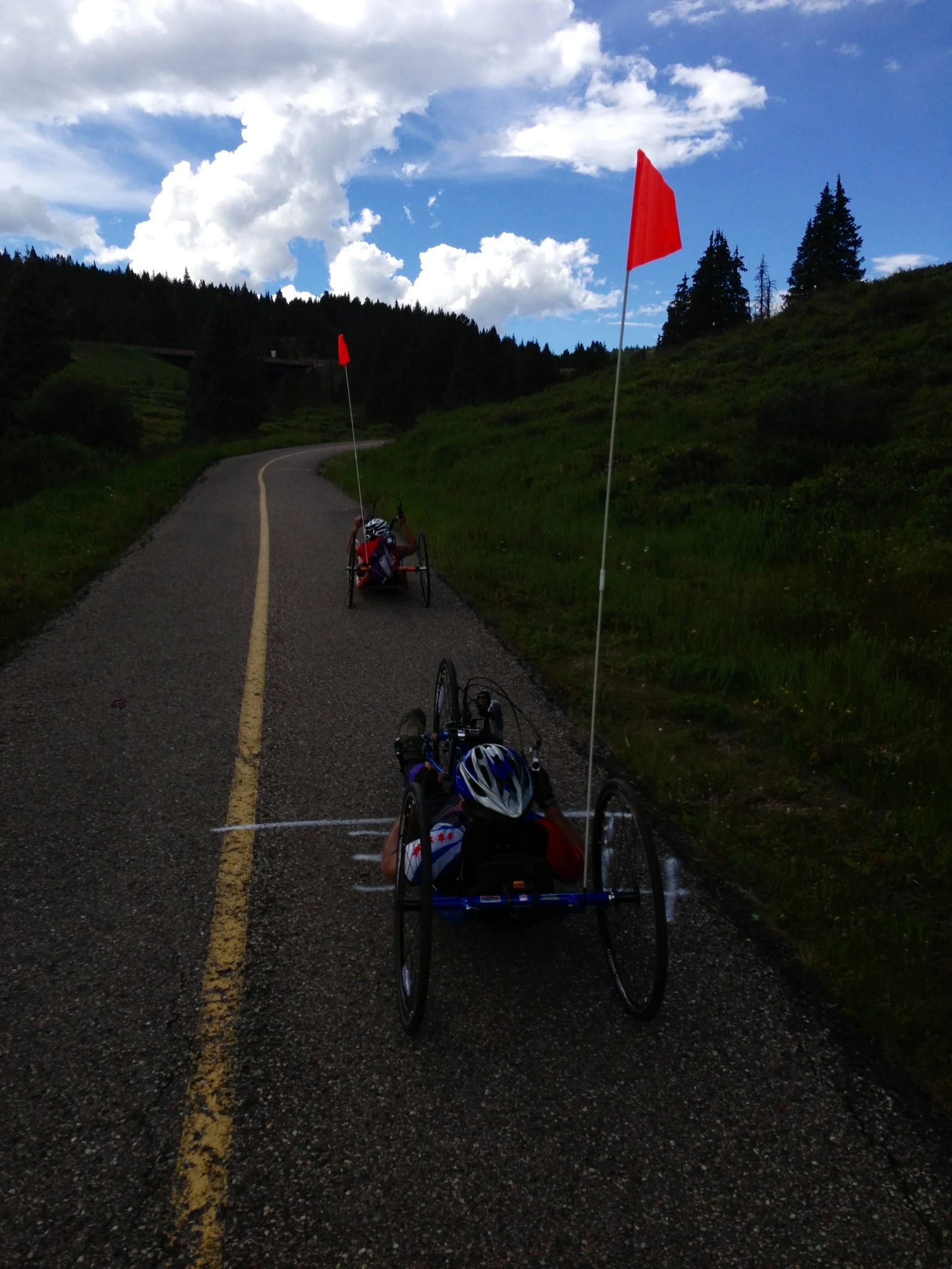 These guys were near the top of Vail Pass too. I can’t believe how hard it must be to do this. I was so impressed.