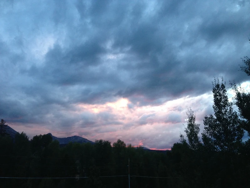 Sunset over Silverthorne, CO.