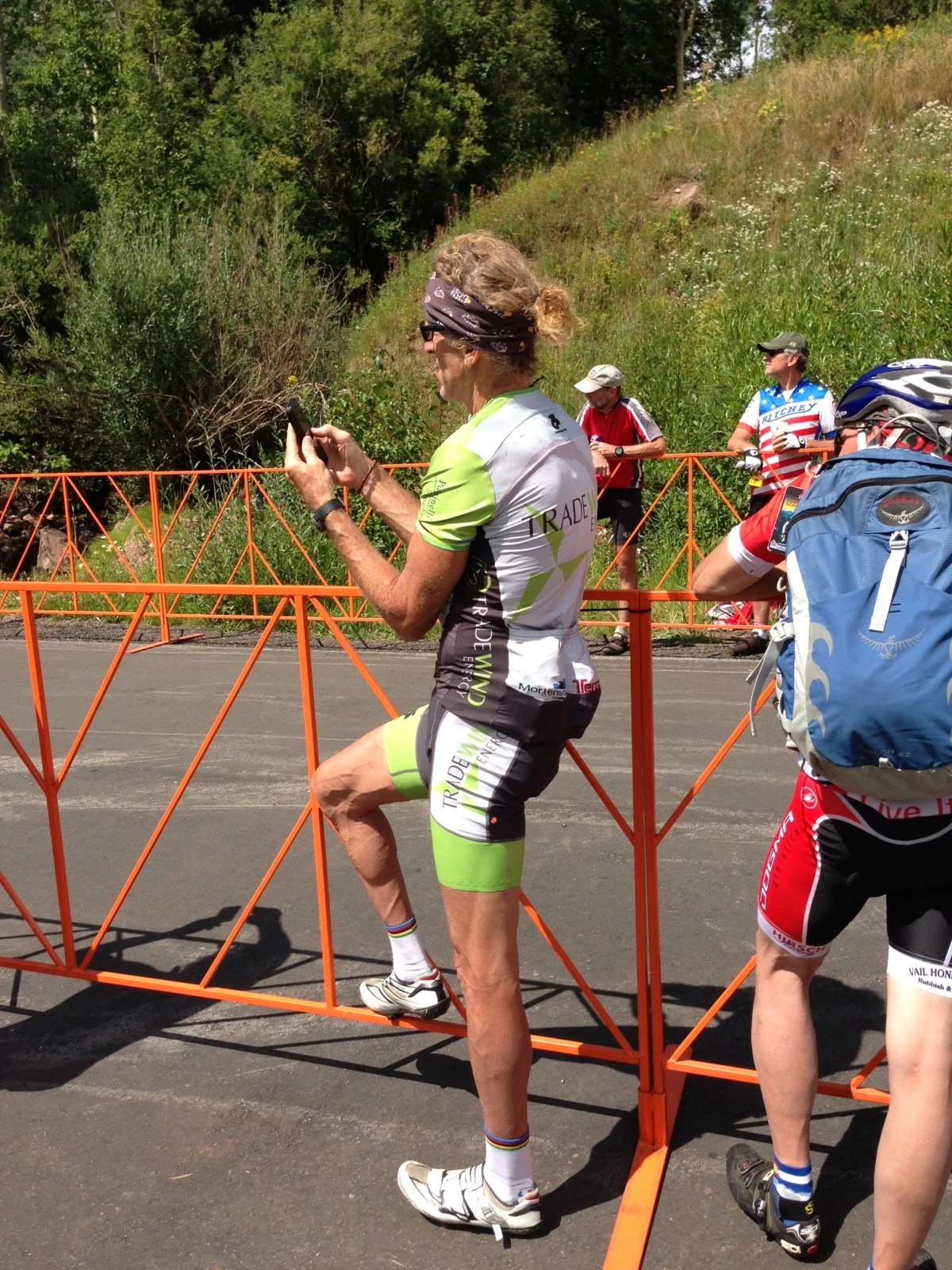 Watching the TT on Vail Pass.