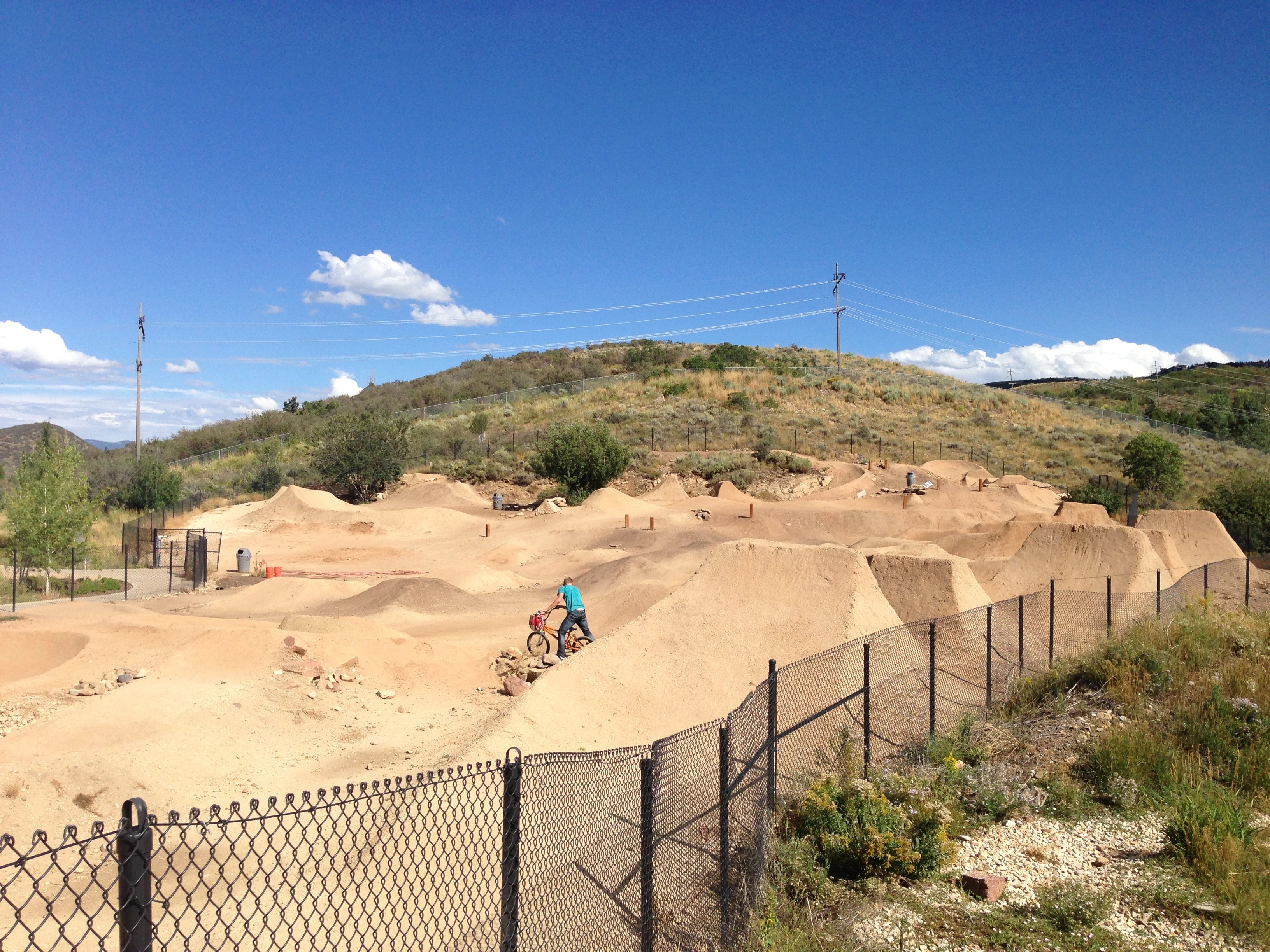 I saw this on the bike path riding back up to Park City. Pretty extreme.